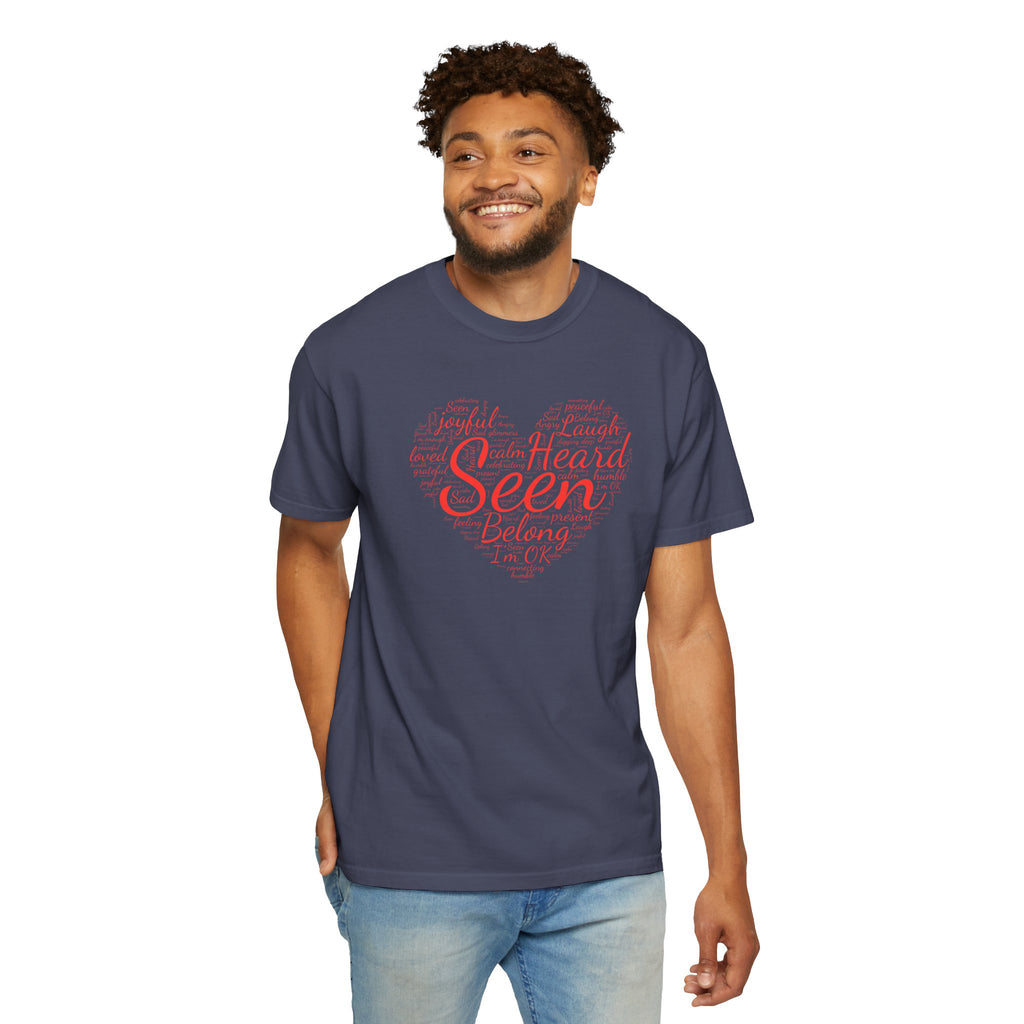 Seen Heart Tee | Support Mental Health Awareness Top | Belonging Tshirt