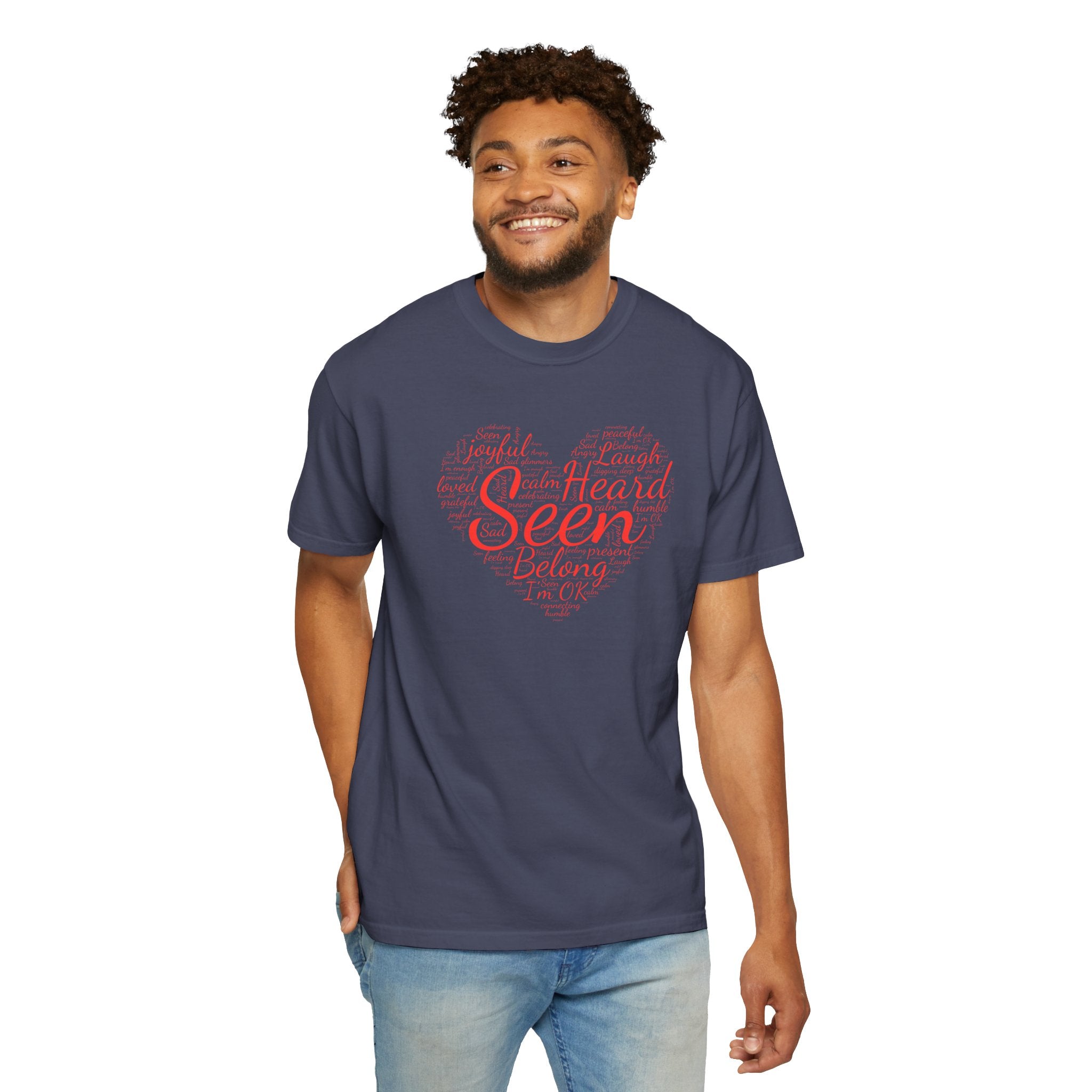 Seen Heart Tee | Support Mental Health Awareness Top | Belonging Tshirt