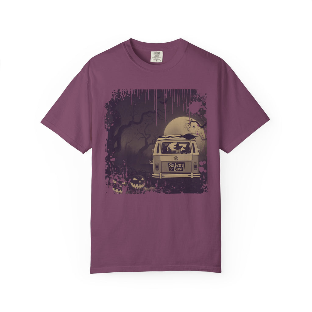 Spooky Retro Camper Van Graphic Tee — Halloween Witch Tshirt