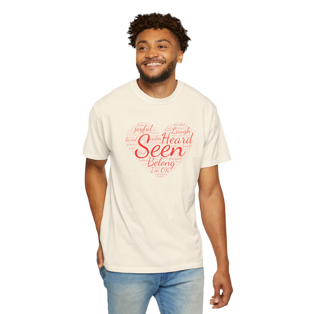 Seen Heart Tee | Support Mental Health Awareness Top | Belonging Tshirt