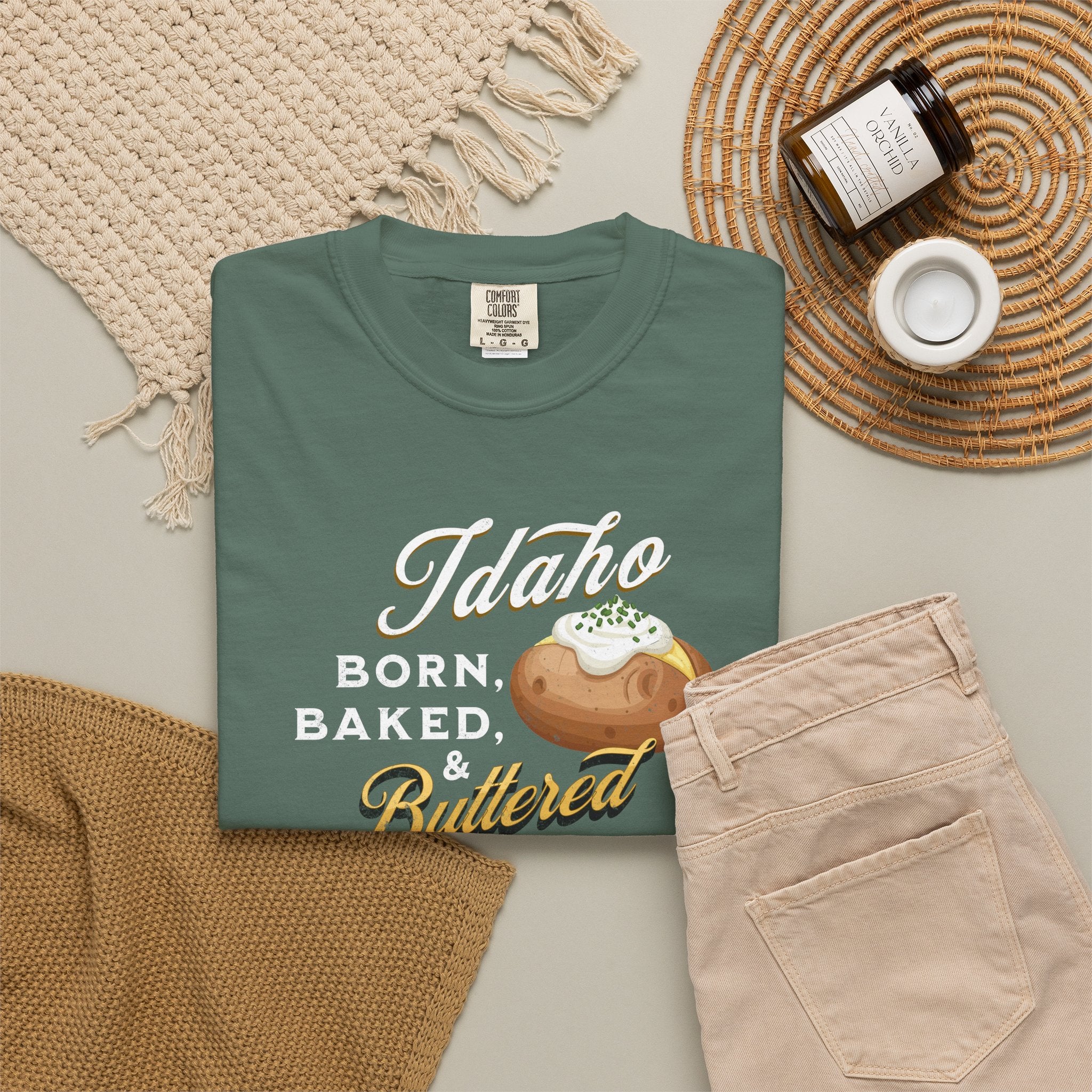 Idaho Born Baked & Buttered T-Shirt