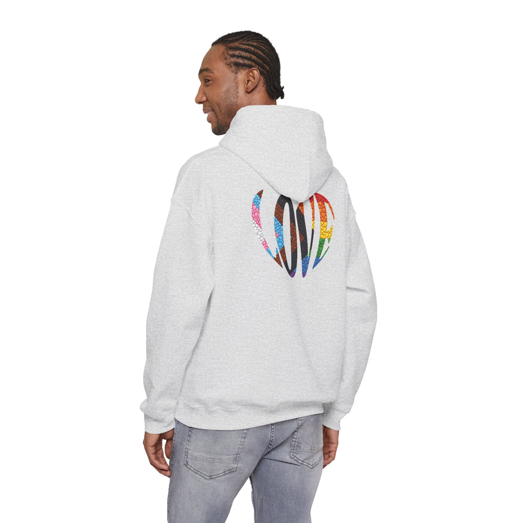 LGBTQIA Pride Heart Hoodie | Rainbow Pride Flag Heart Pullover