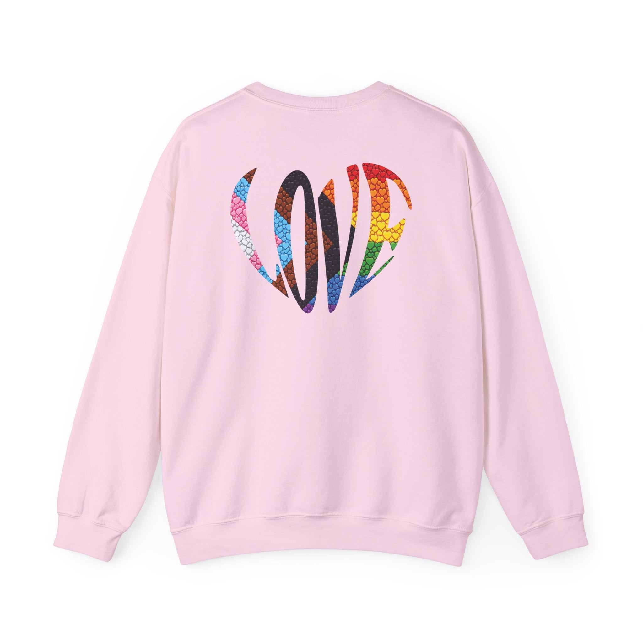 Rainbow Heart Pride Sweatshirt | Heart Graphic Crewneck