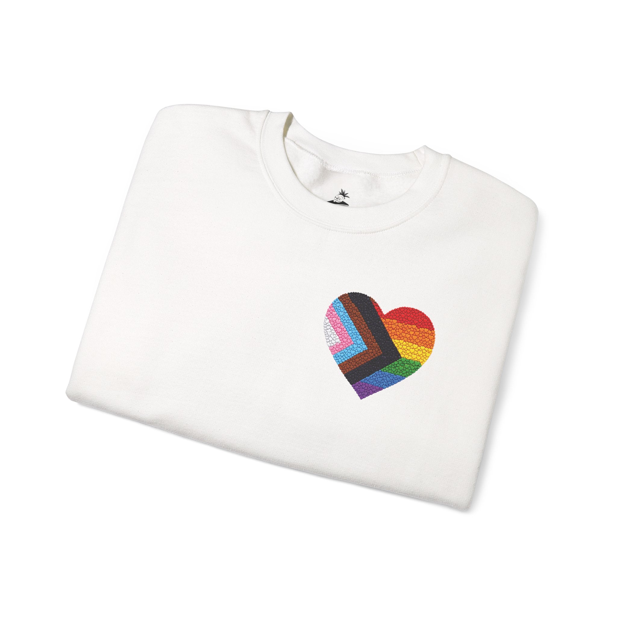 Rainbow Heart Pride Sweatshirt | Heart Graphic Crewneck