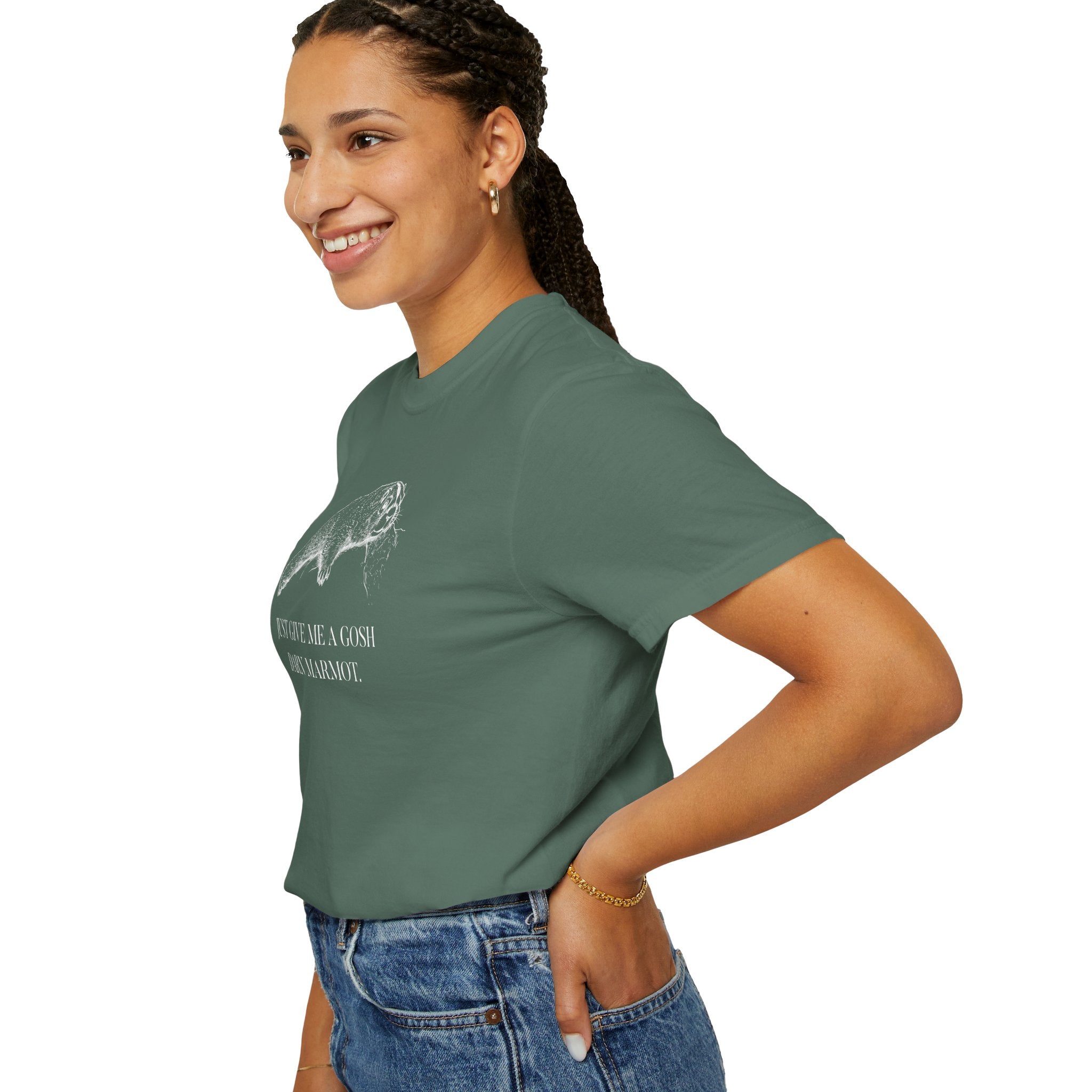 "Give Me A Darn Marmot" Tshirt | Animal Lover Humor Tee