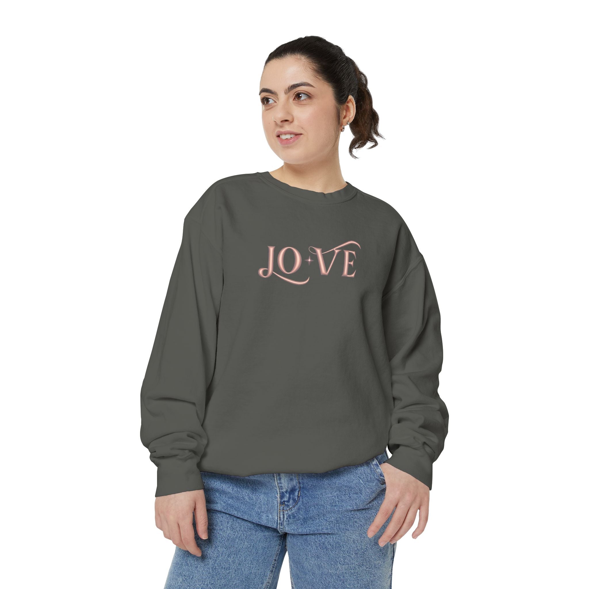 Feel the Love Sweatshirt | Calligraphy Valentines Love Sweatshirt | Bride gift| Brides Maid gift | Love sweatshirt
