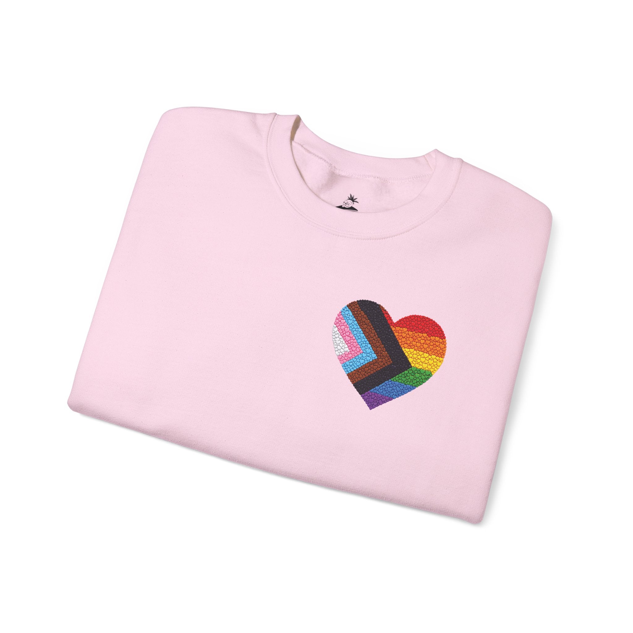 Rainbow Heart Pride Sweatshirt | Heart Graphic Crewneck