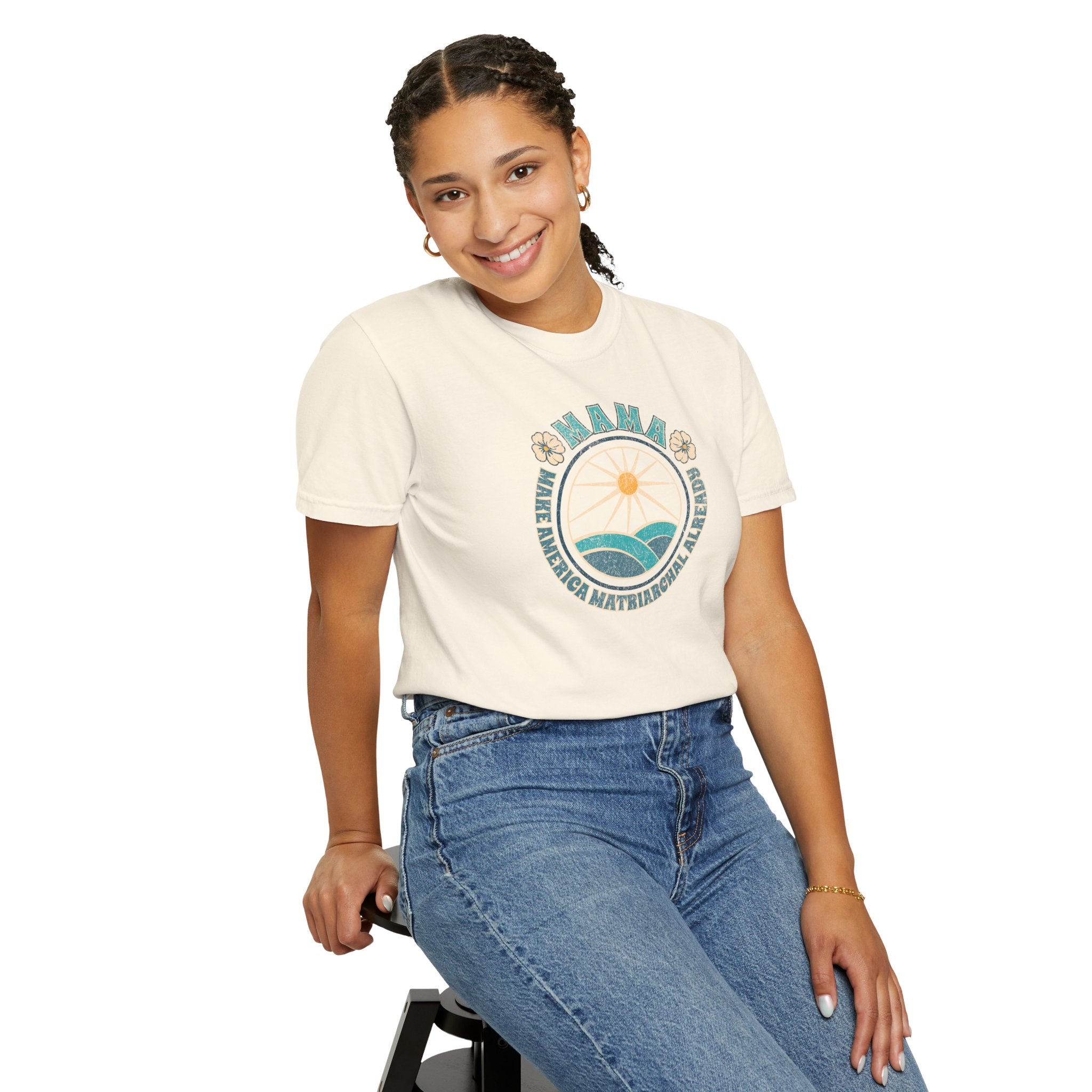 M.A.M.A Oceanic Summer Matriarchal T-Shirt — Make America Matriarchal Already Feminist Tee