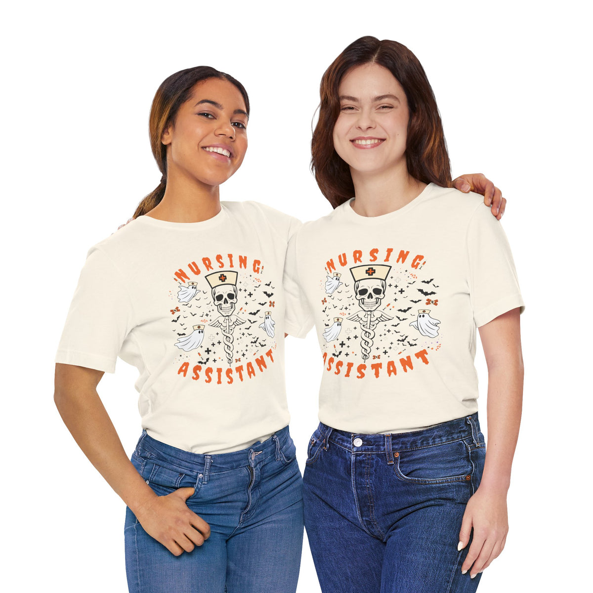 Spooky Nursing Assistant Tshirt | Halloween Ultra Soft Bella Canva Tees