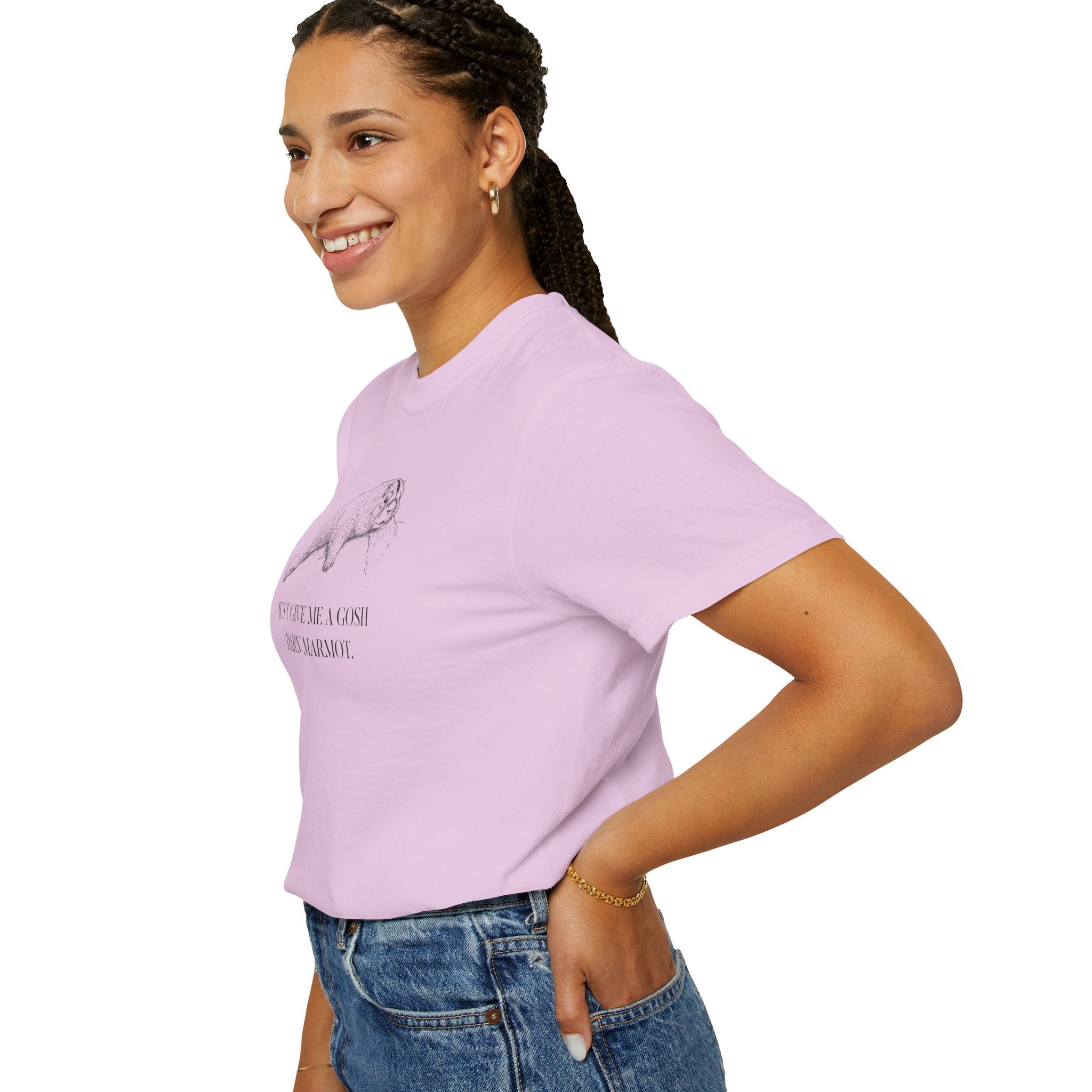 "Give Me A Darn Marmot" Tshirt | Animal Lover Humor Tee