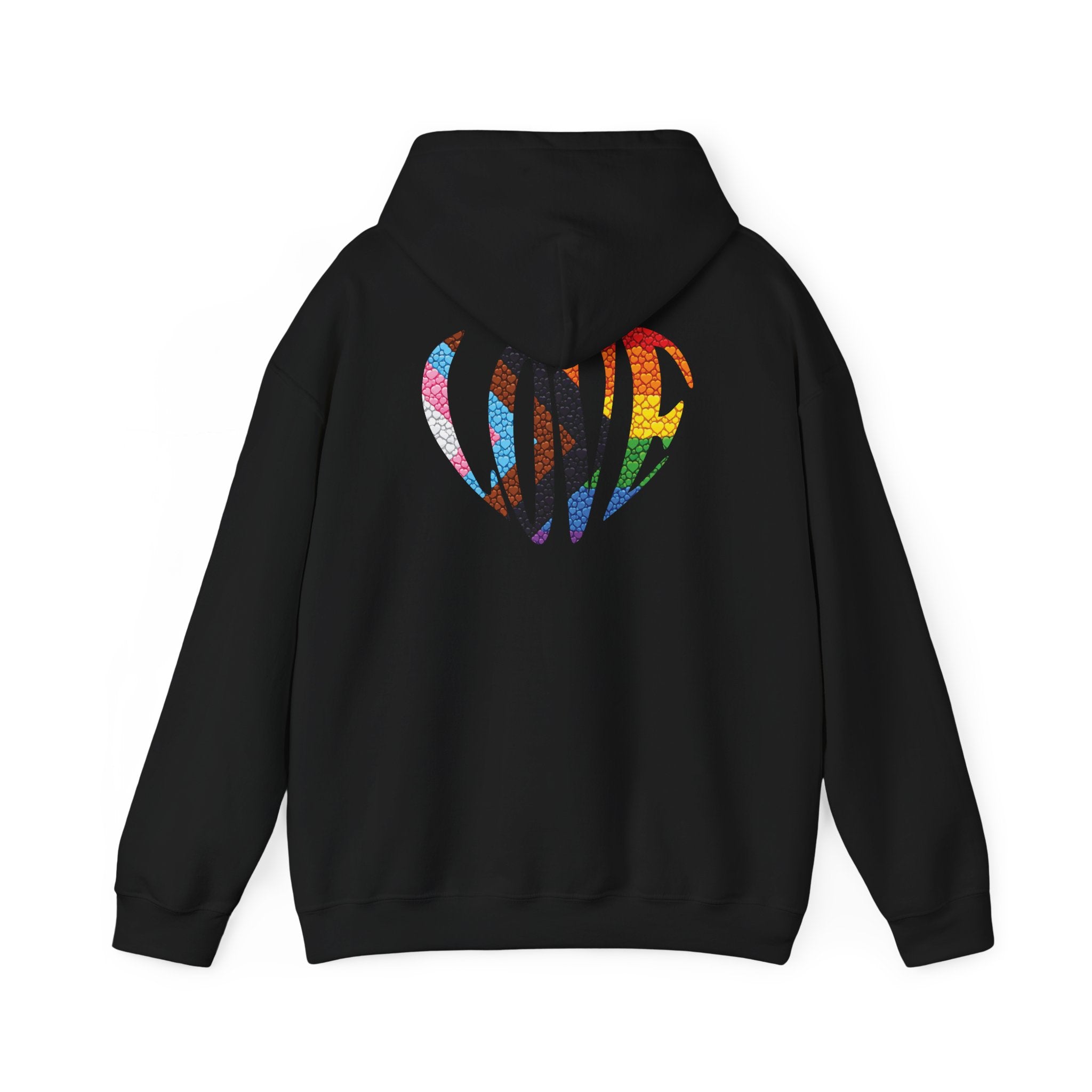 LGBTQIA Pride Heart Hoodie | Rainbow Pride Flag Heart Pullover