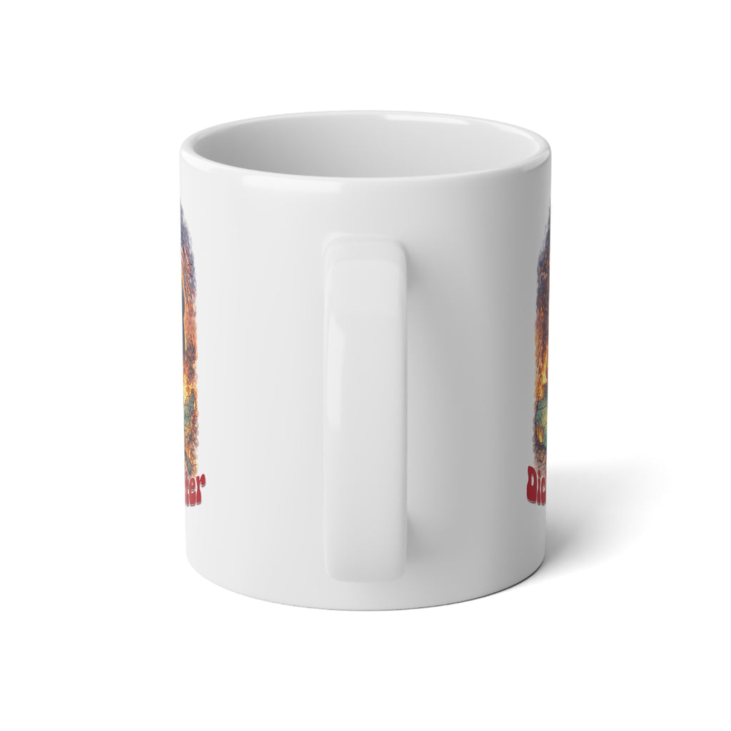 Jumbo Dick Tater US on fire Mug, 20oz