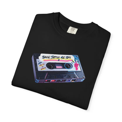 Retro Social Justice Mix Tape t-shirt | 80s Vintage Resistance Graphic