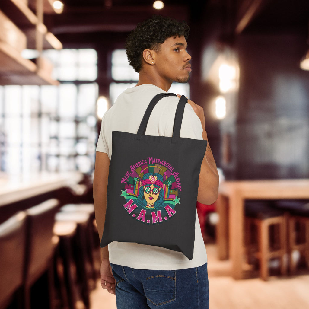 Retro 'Make America Matriarchal Already' Grocery Tote Bag