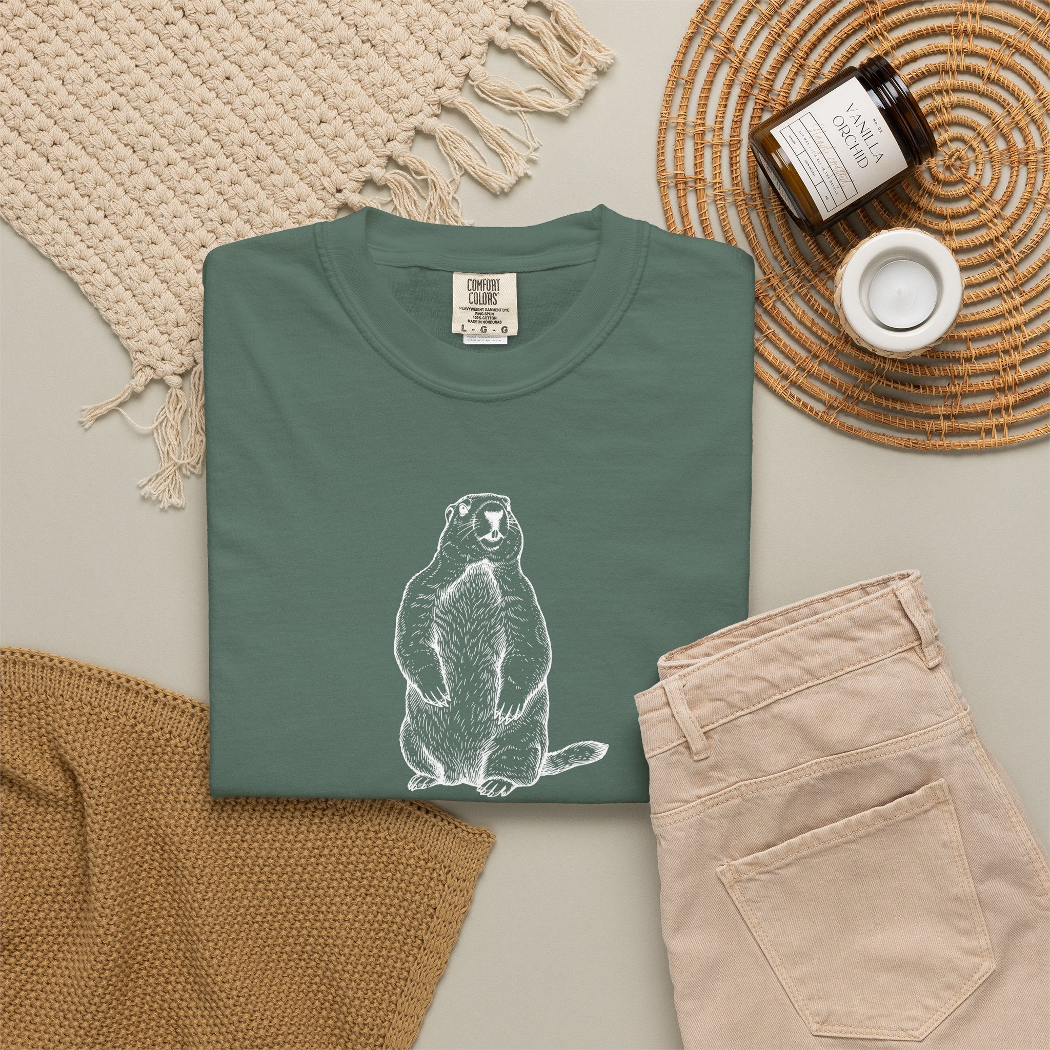 "Wait Just a Gosh Darn Marmot" Tshirt | Animal Lover Humor Tee