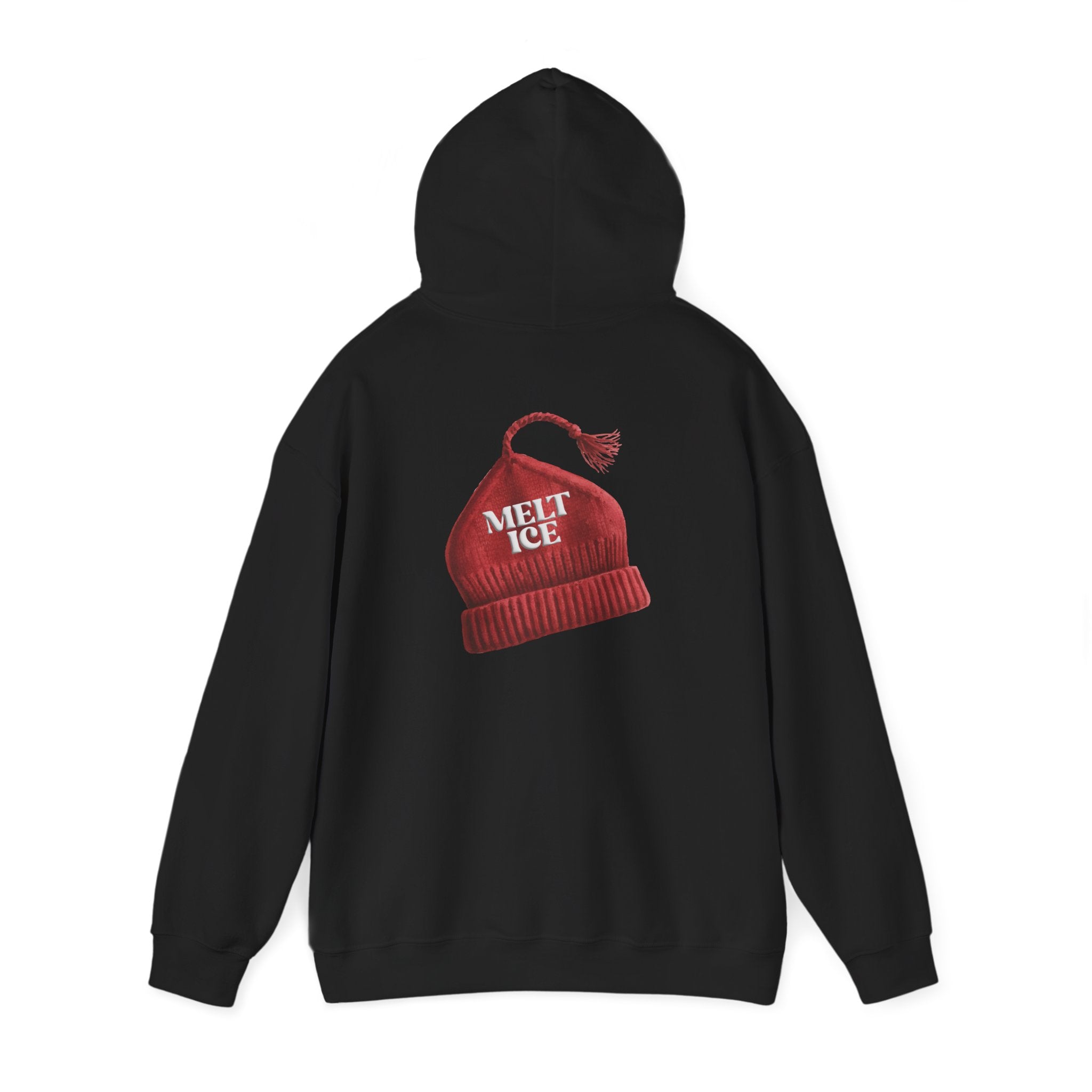Melt Ice Red Beanie Hoodie | Resistance Sweatshirt