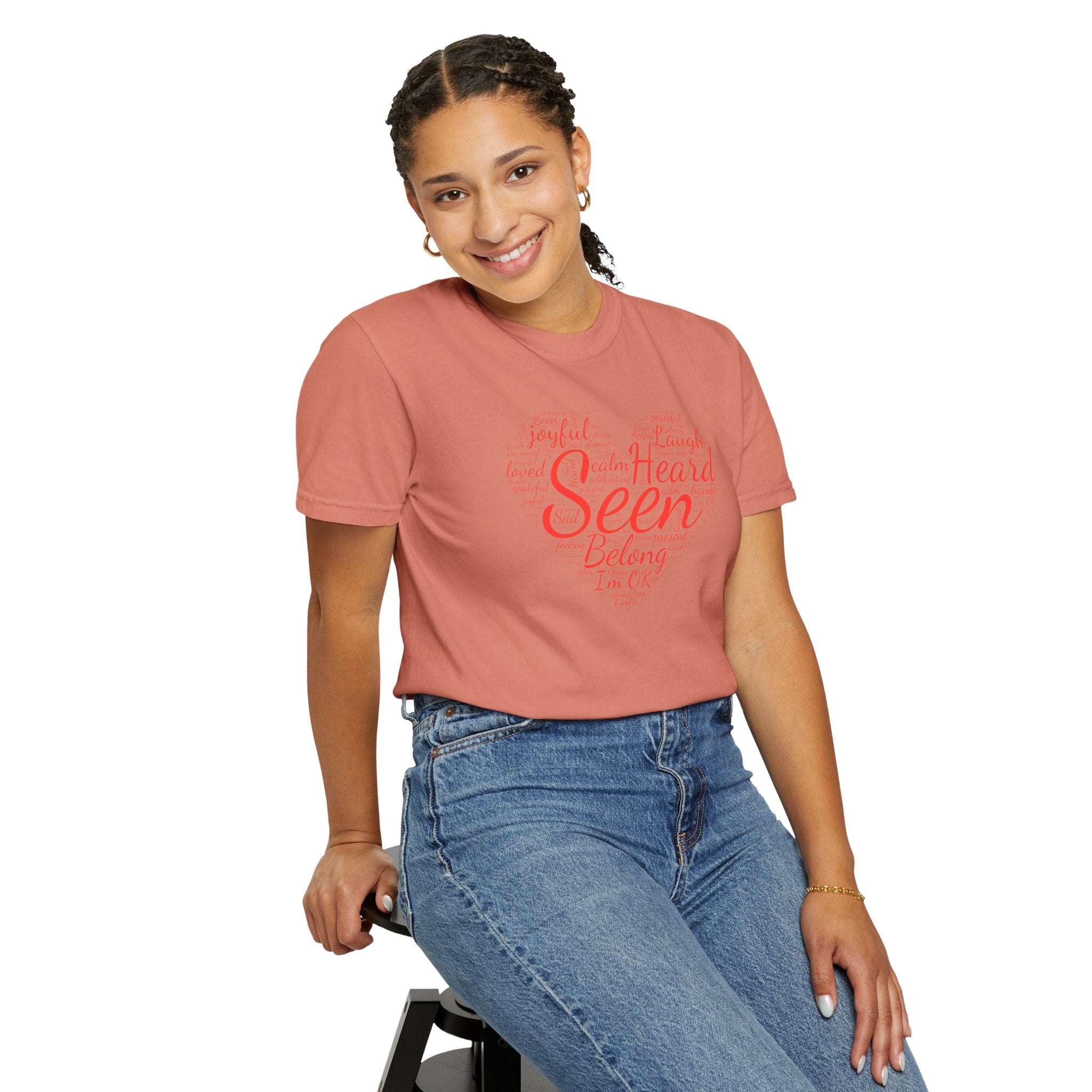 Seen Heart Tee | Support Mental Health Awareness Top | Belonging Tshirt