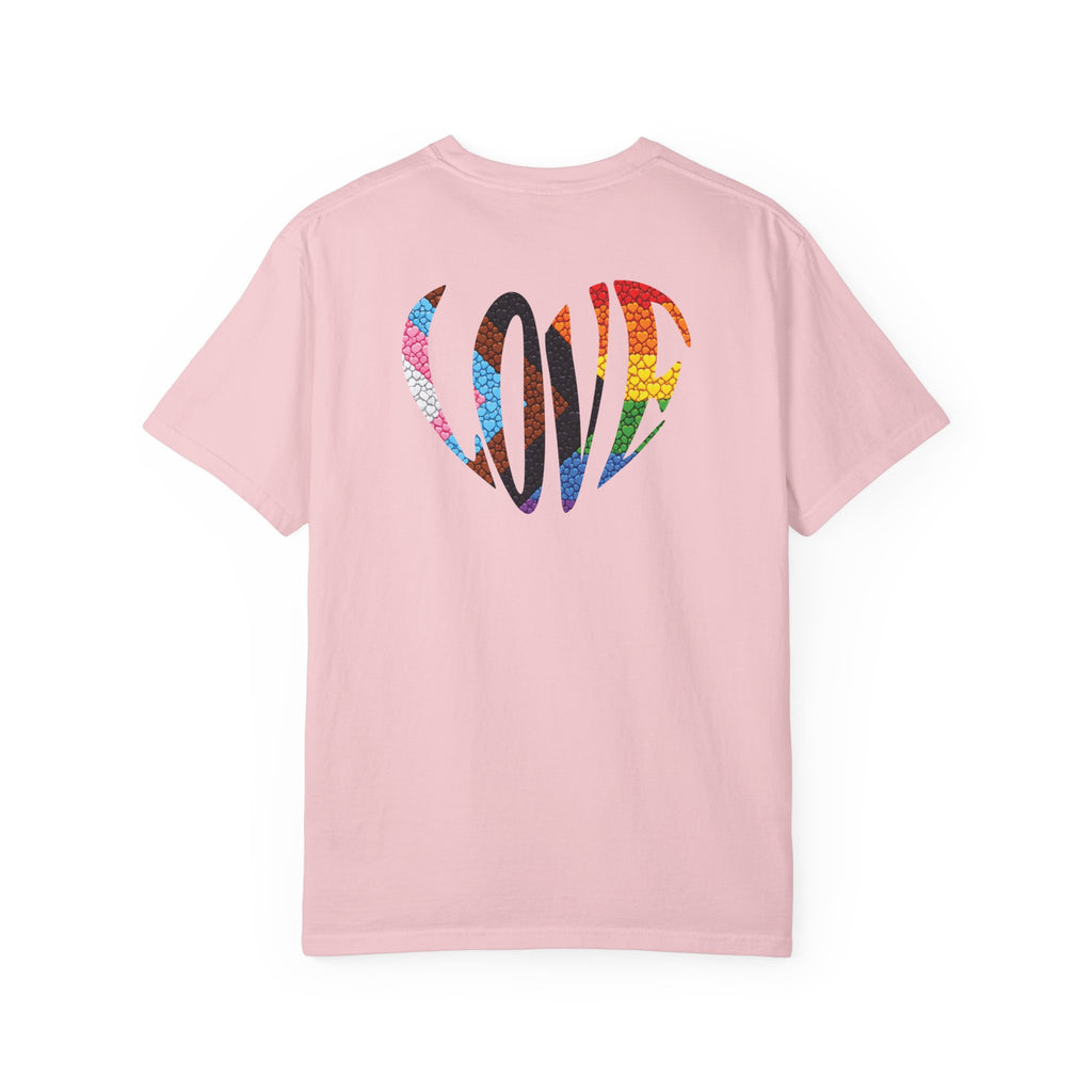 Pride Heart T-Shirt | Rainbow Striped Love Heart Tee