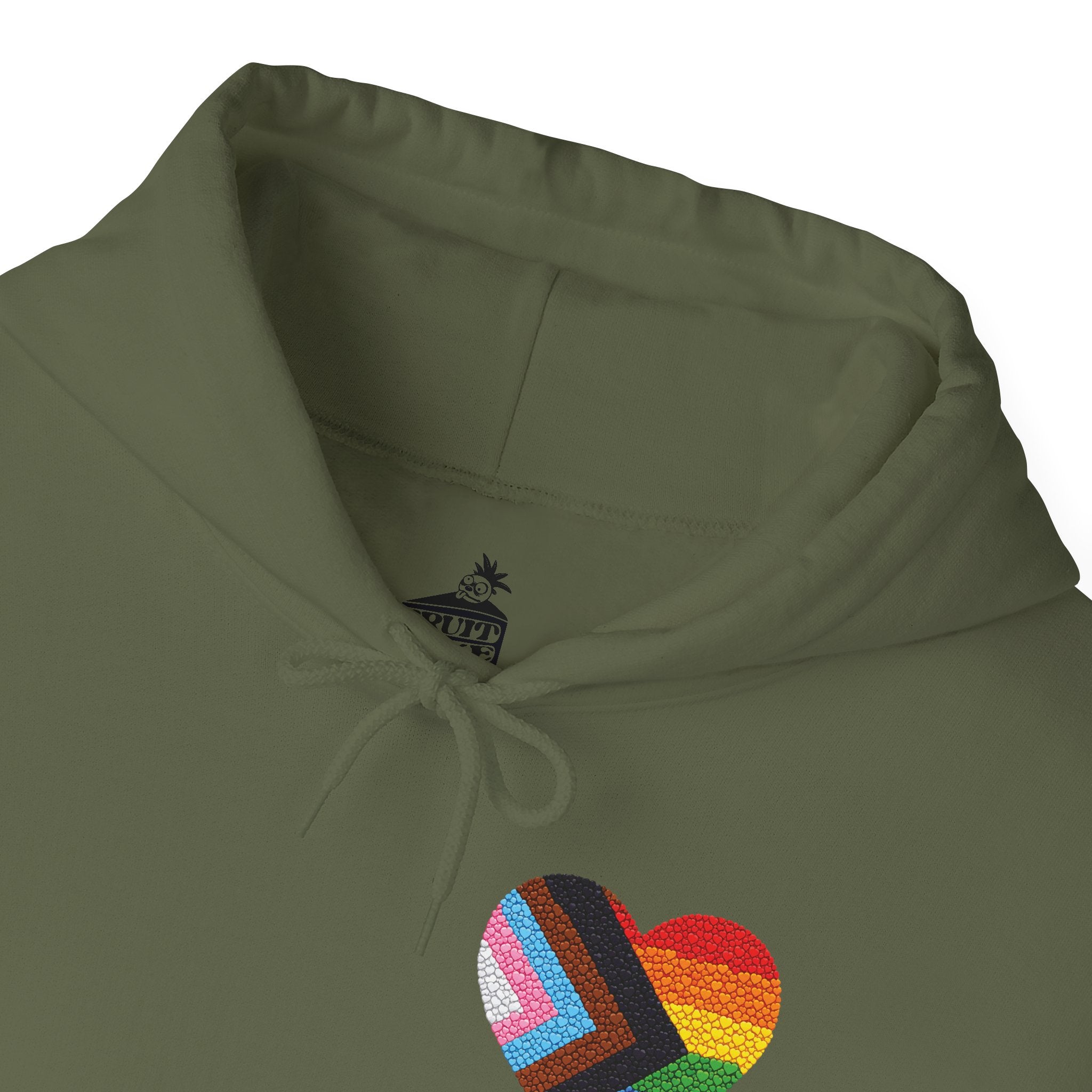 LGBTQIA Pride Heart Hoodie | Rainbow Pride Flag Heart Pullover