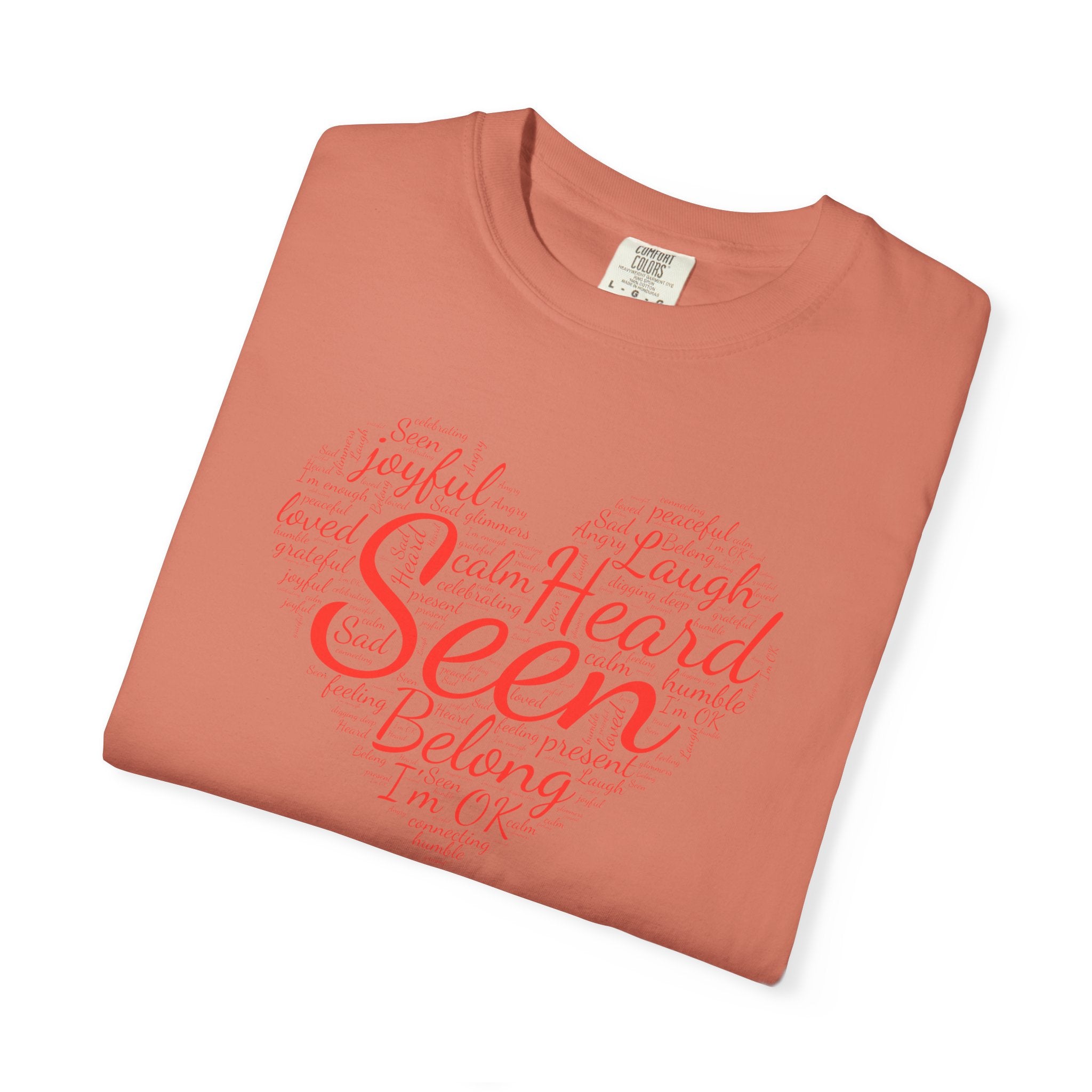 Seen Heart Tee | Support Mental Health Awareness Top | Belonging Tshirt