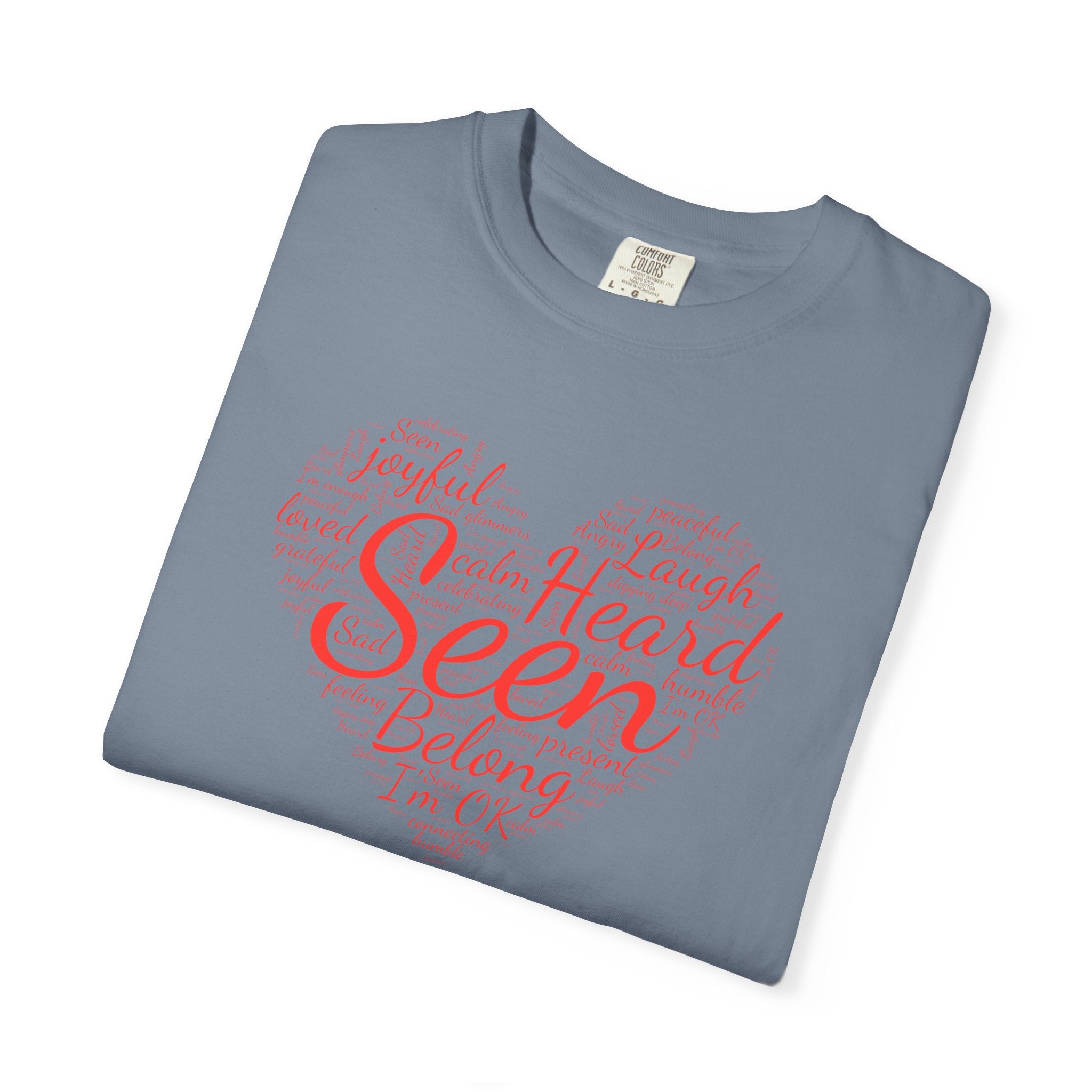 Seen Heart Tee | Support Mental Health Awareness Top | Belonging Tshirt