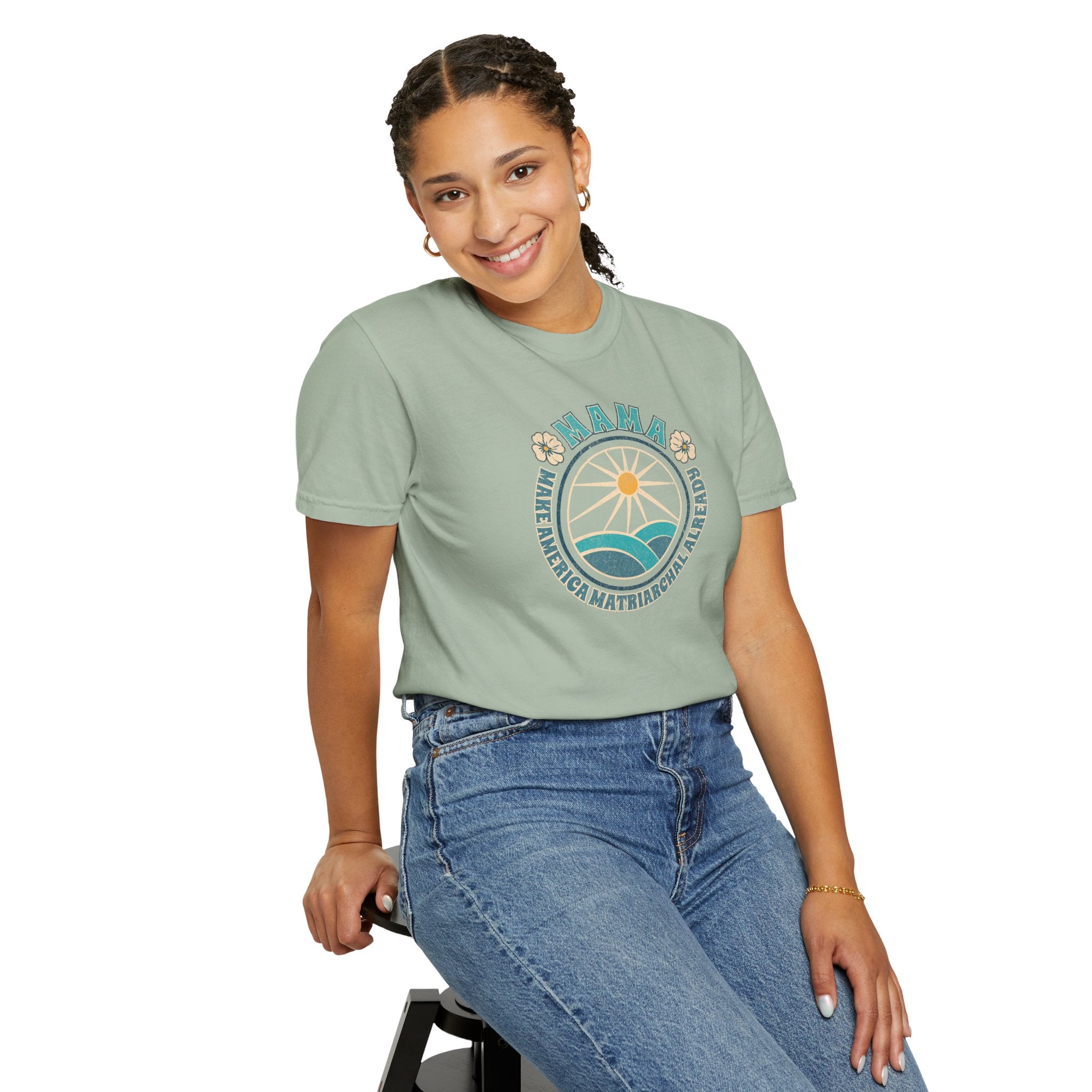 M.A.M.A Oceanic Summer Matriarchal T-Shirt — Make America Matriarchal Already Feminist Tee