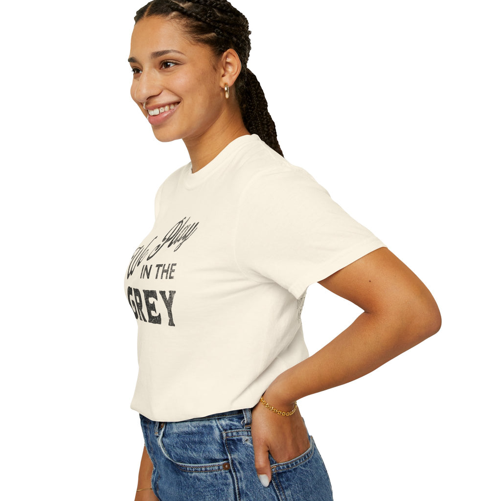 We Play in the Grey Vintage Graphic Tee | Inspired by Ebb and Flow Connections Cooperative