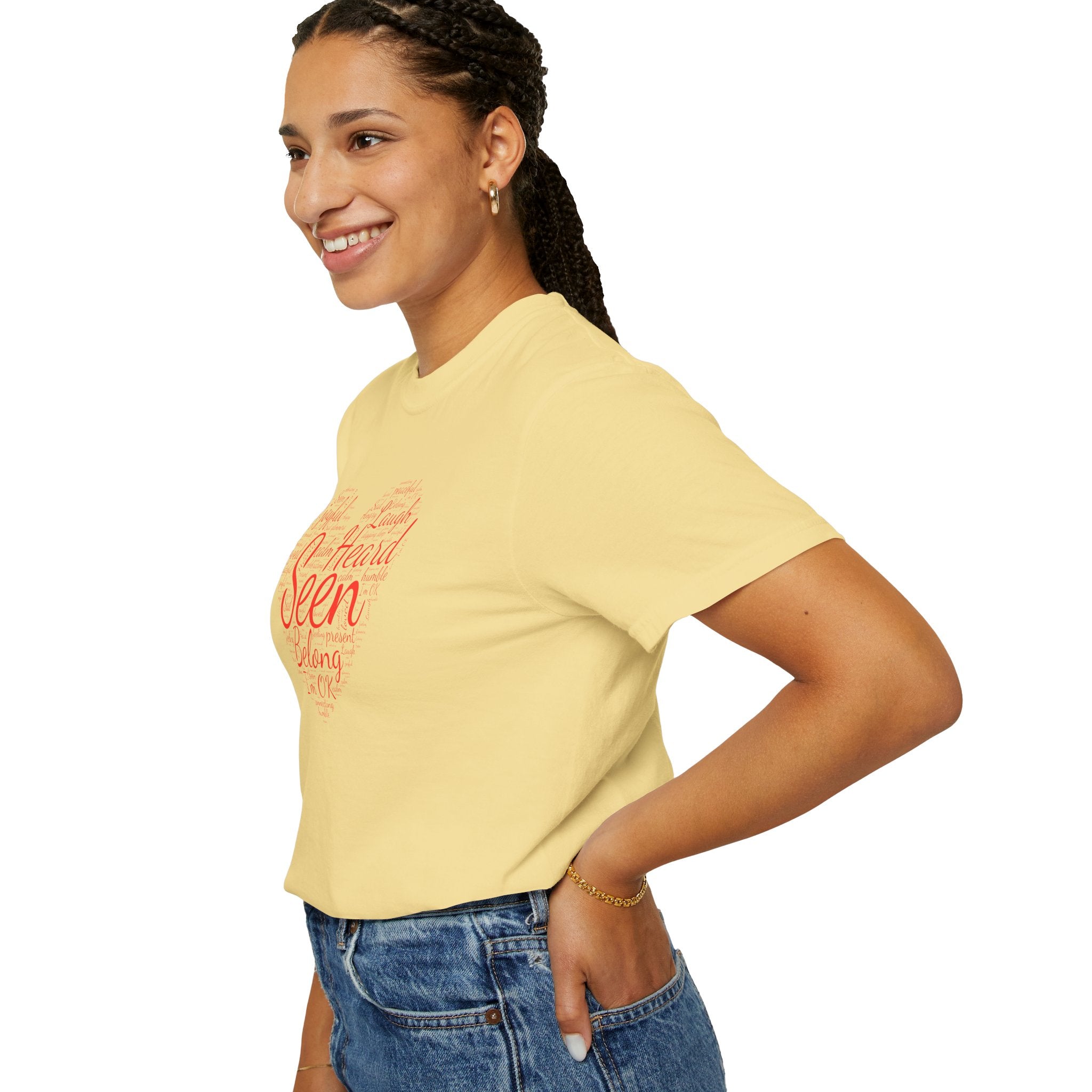 Seen Heart Tee | Support Mental Health Awareness Top | Belonging Tshirt