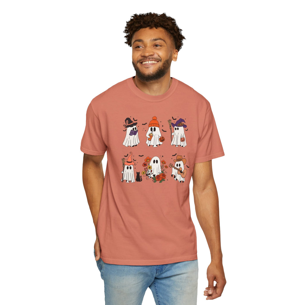 Cute Halloween Ghost Tshirt | Cozy Fall Vibes Top