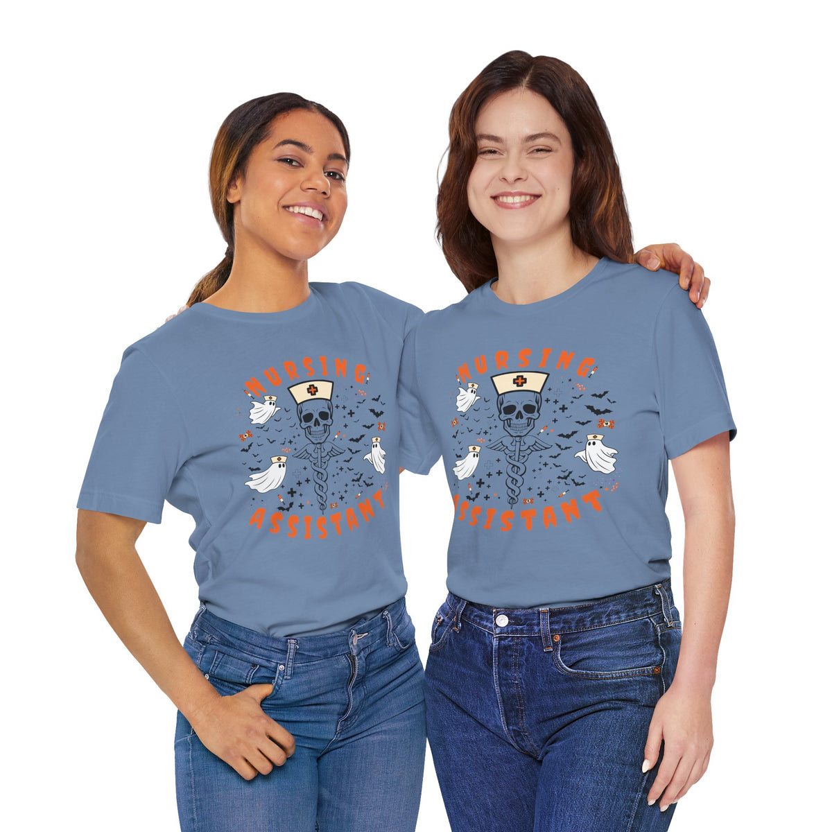 Spooky Nursing Assistant Tshirt | Halloween Ultra Soft Bella Canva Tees