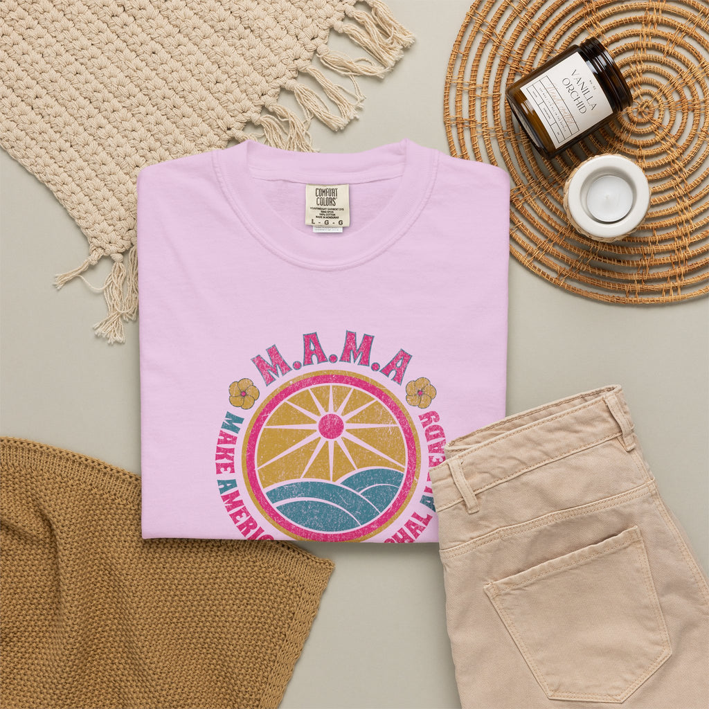 M.A.M.A. Retro Sunwave T-Shirt — Make America Matriarchal Already Tee