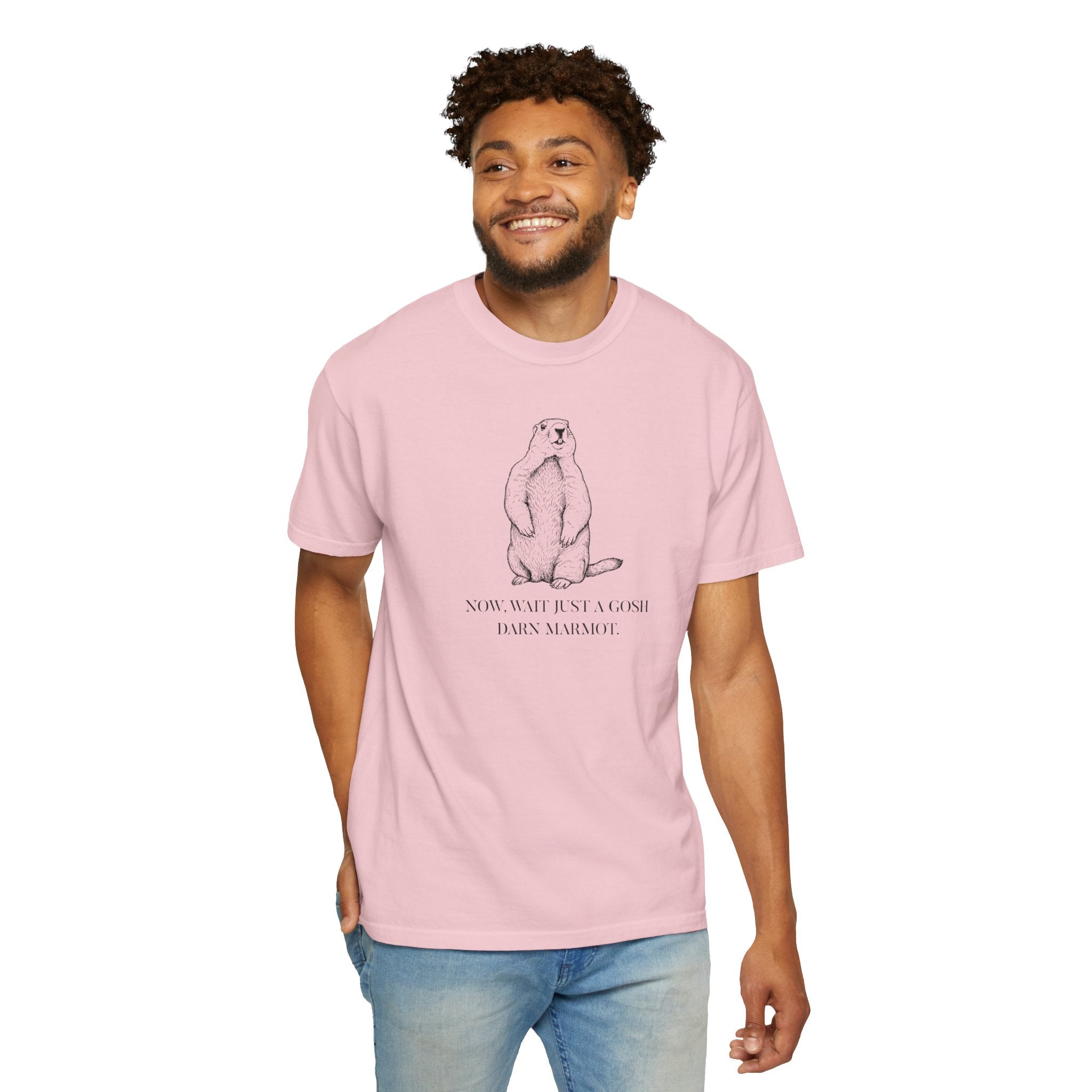 "Wait Just a Gosh Darn Marmot" Tshirt | Animal Lover Humor Tee