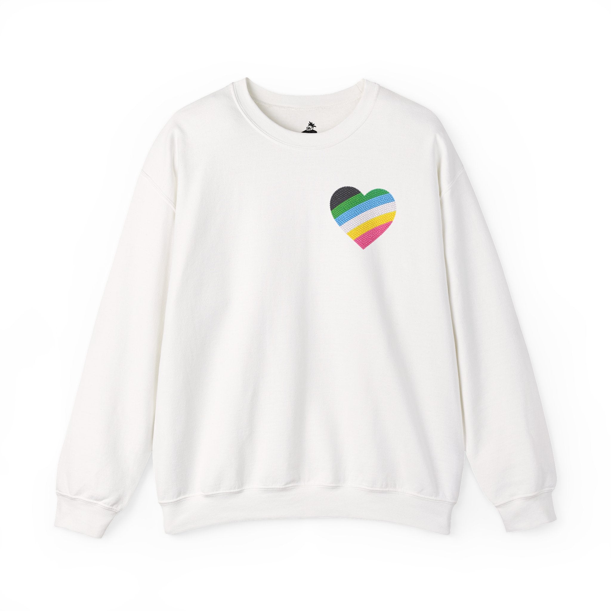 Disability Pride Sweatshirt | Heart Graphic Crewneck