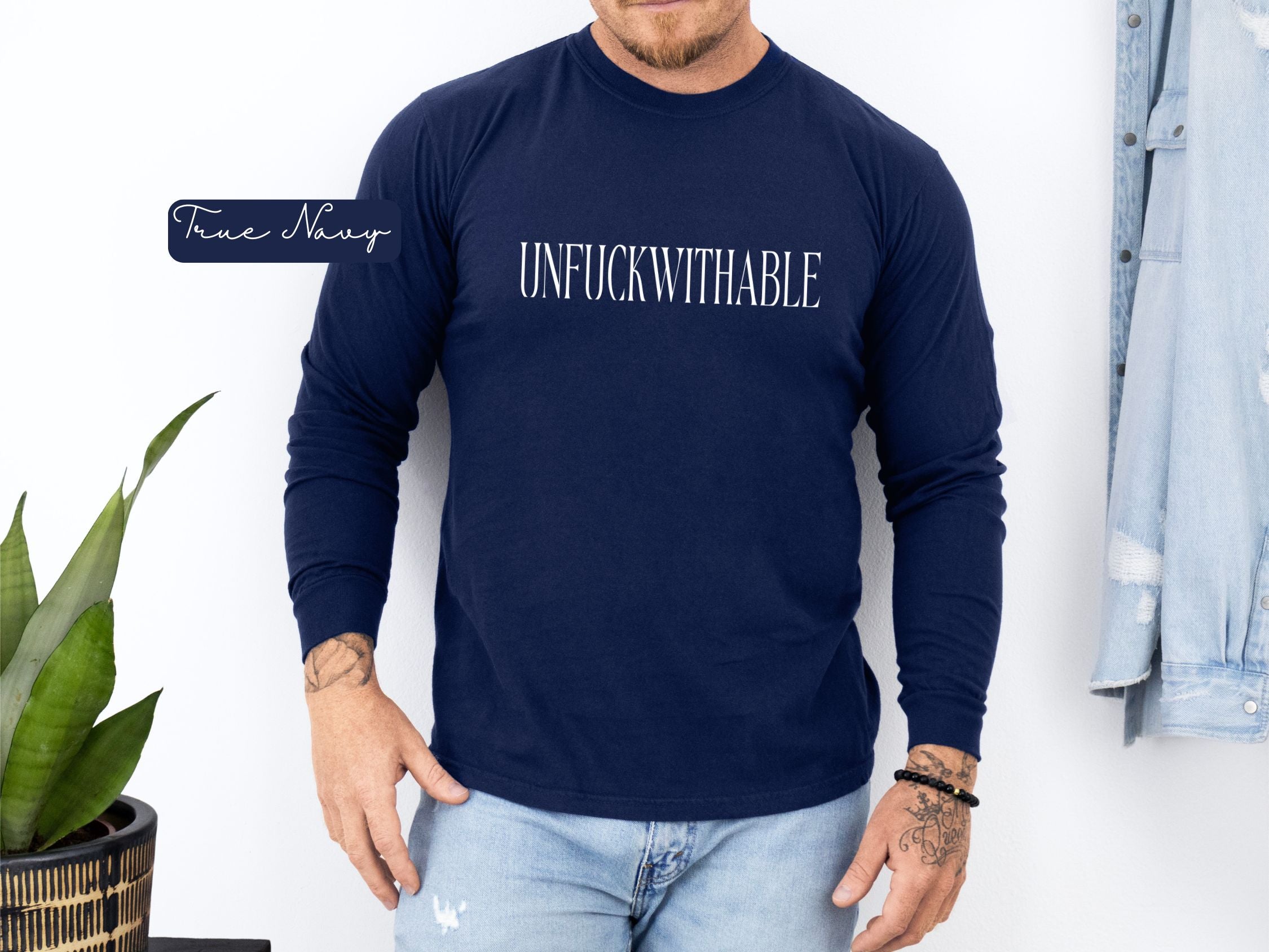 UNFUCKWITHABLE Long Sleeve graphic T-Shirt | Bold Statement Tee