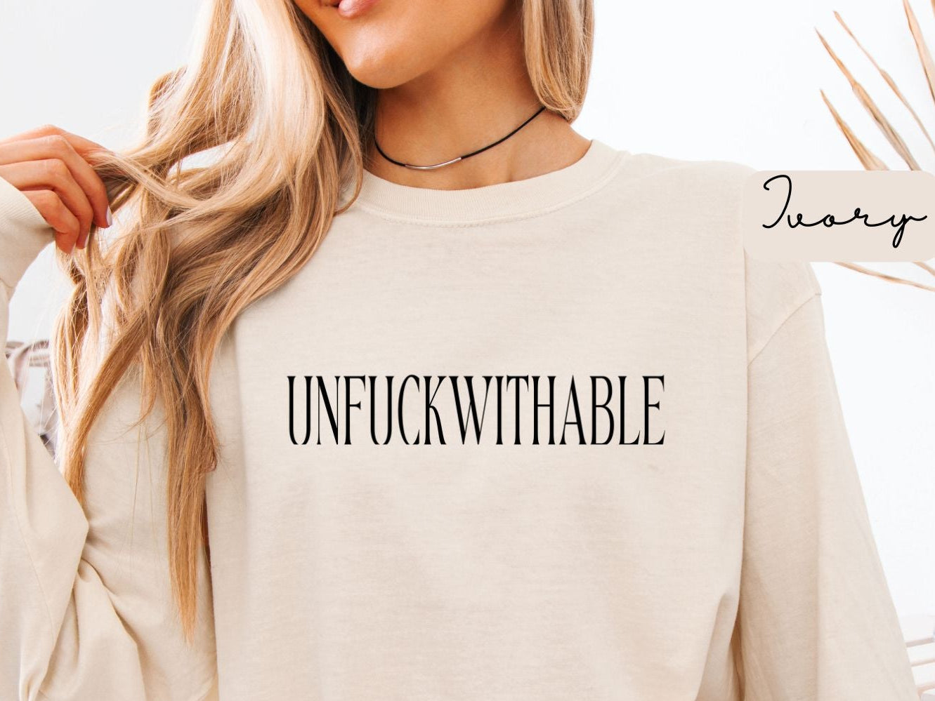 UNFUCKWITHABLE Long Sleeve graphic T-Shirt | Bold Statement Tee