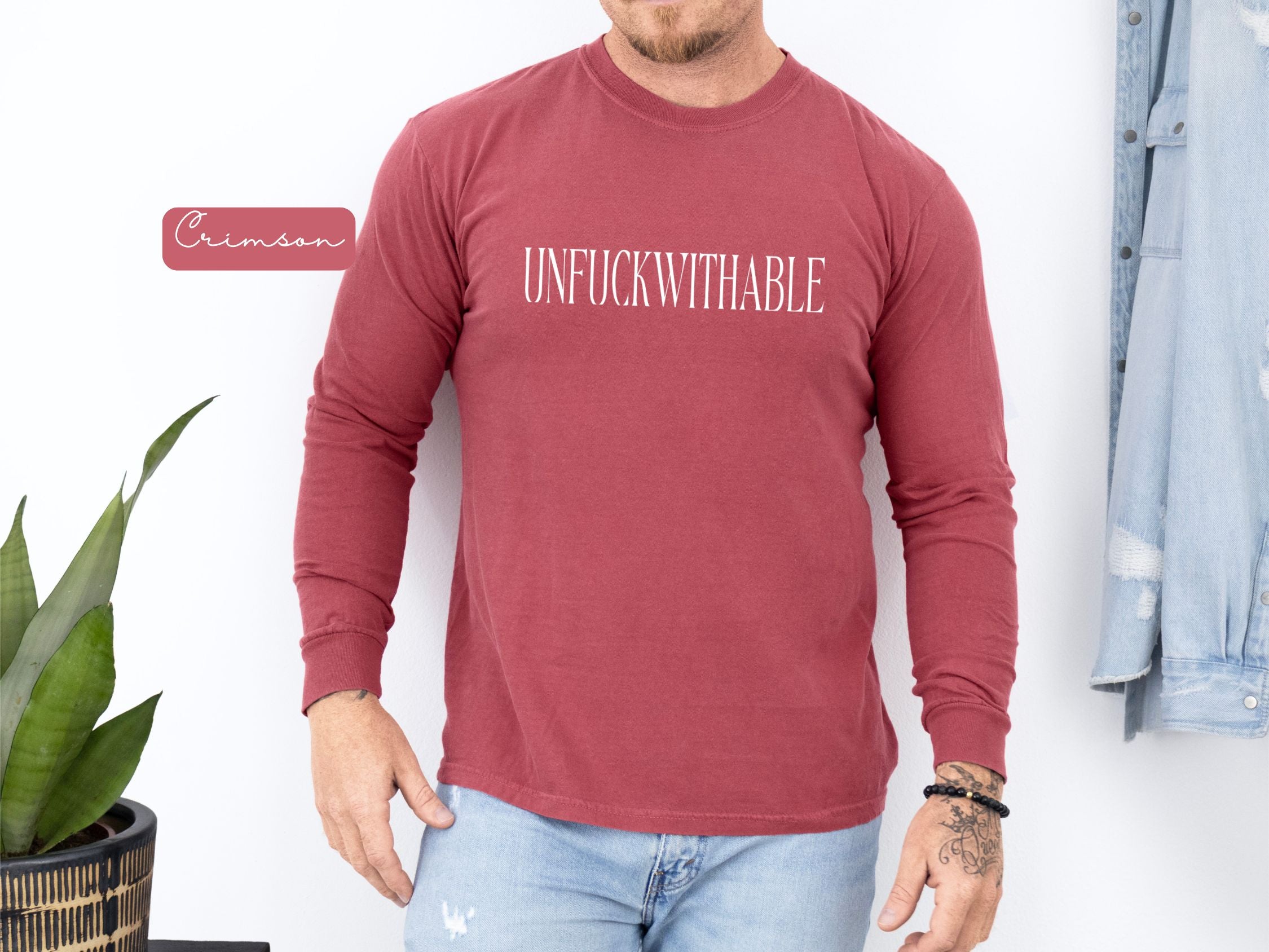 UNFUCKWITHABLE Long Sleeve graphic T-Shirt | Bold Statement Tee