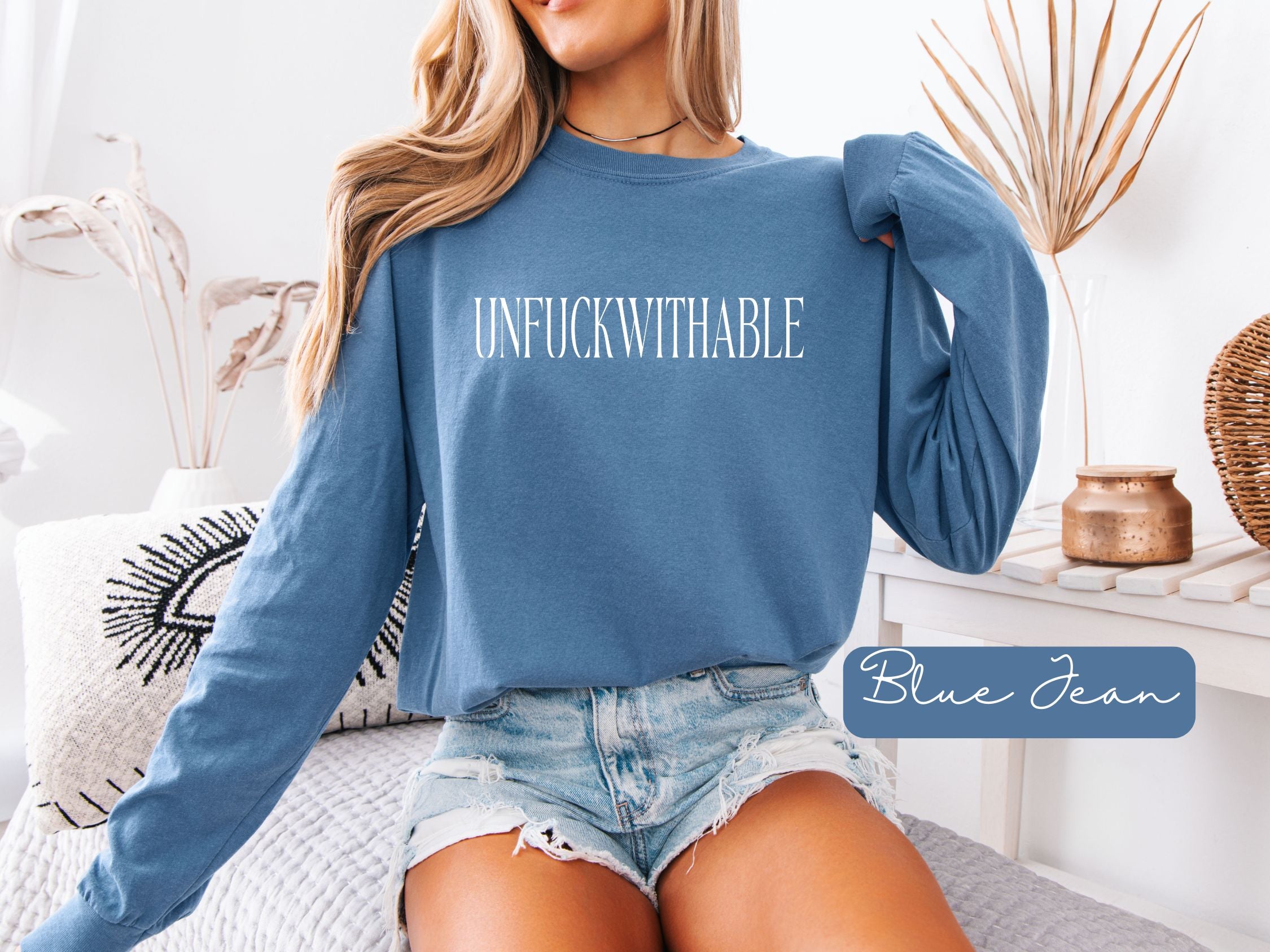UNFUCKWITHABLE Long Sleeve graphic T-Shirt | Bold Statement Tee
