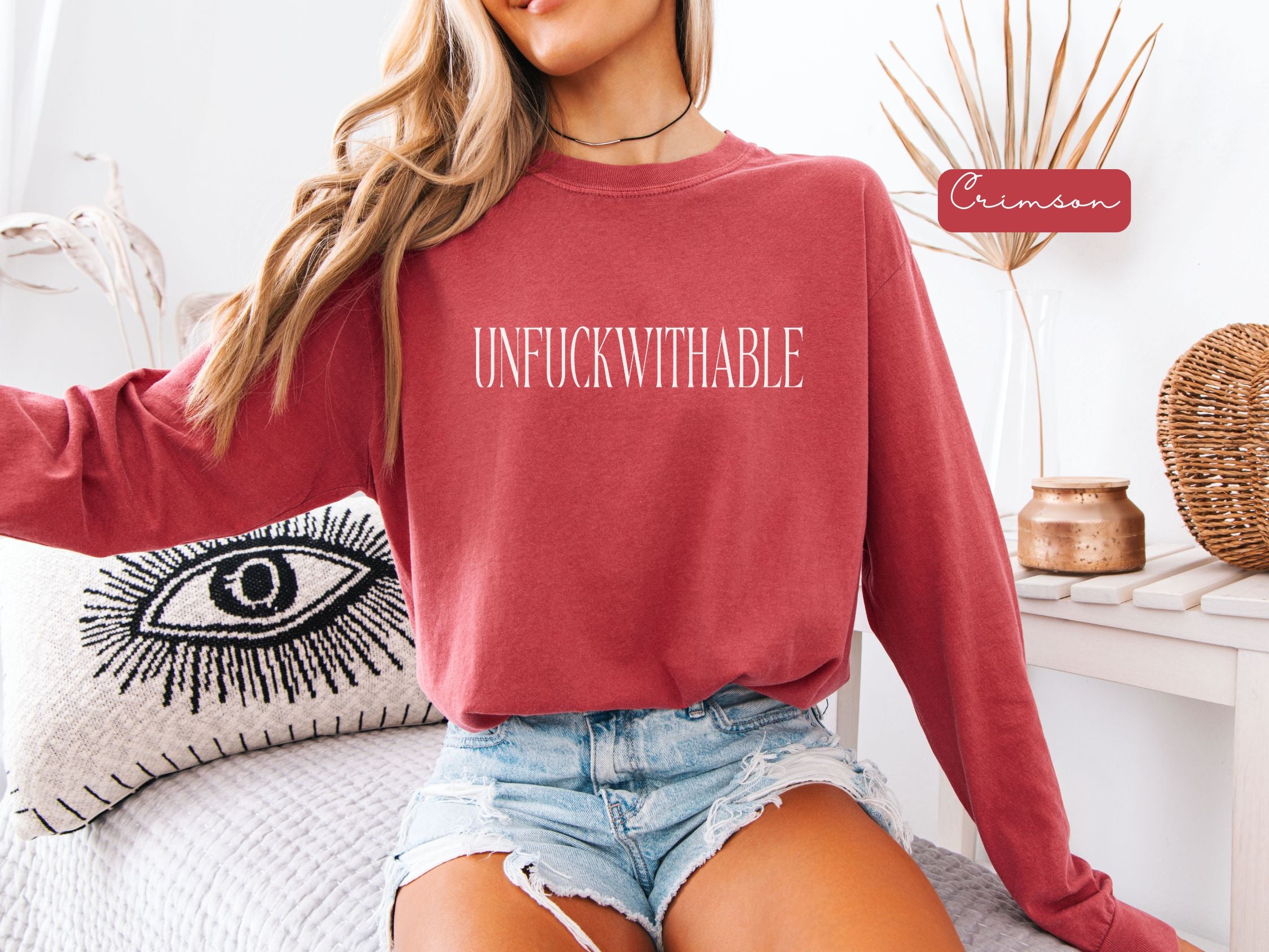 UNFUCKWITHABLE Long Sleeve graphic T-Shirt | Bold Statement Tee