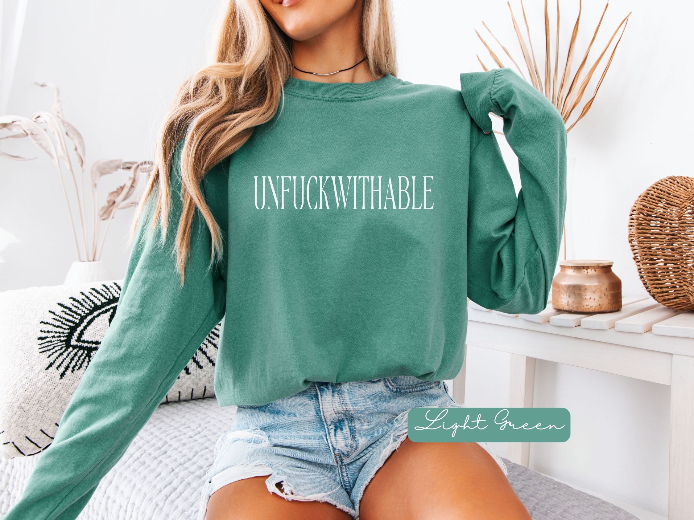 UNFUCKWITHABLE Long Sleeve graphic T-Shirt | Bold Statement Tee