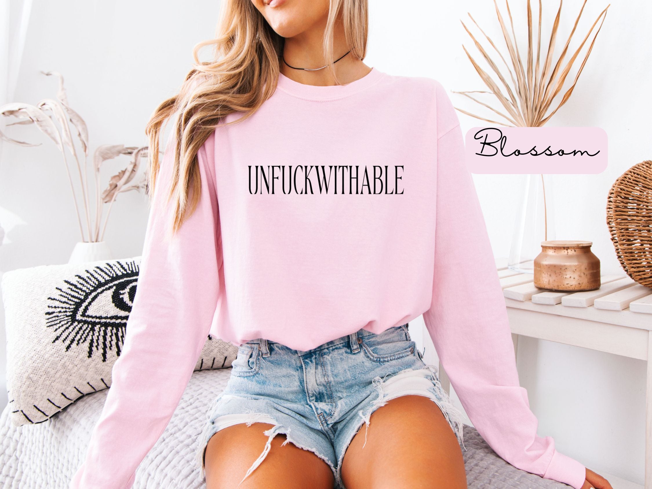 UNFUCKWITHABLE Long Sleeve graphic T-Shirt | Bold Statement Tee