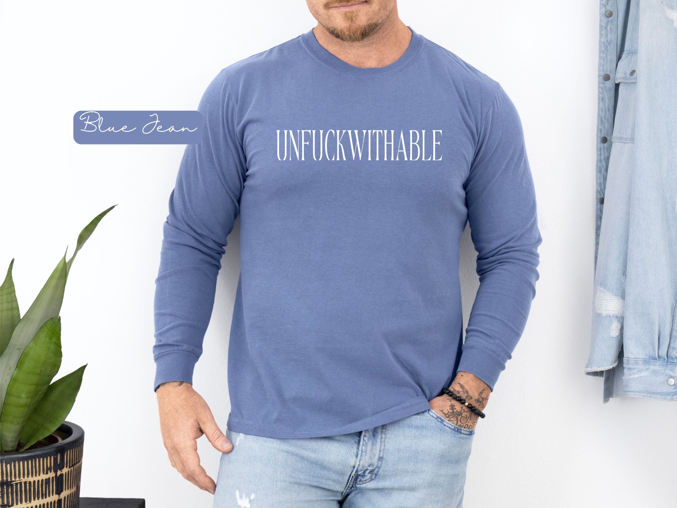 UNFUCKWITHABLE Long Sleeve graphic T-Shirt | Bold Statement Tee