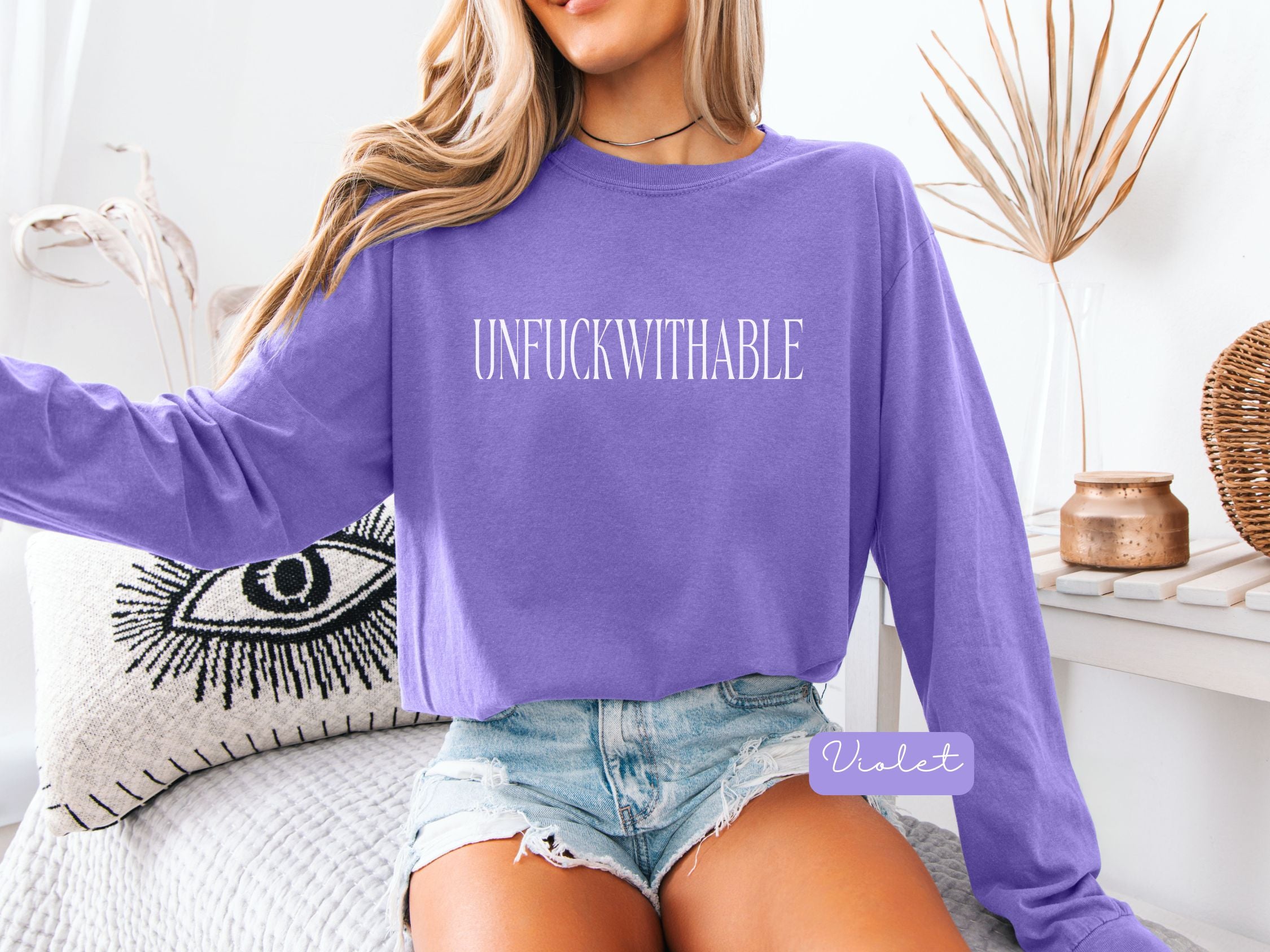 UNFUCKWITHABLE Long Sleeve graphic T-Shirt | Bold Statement Tee