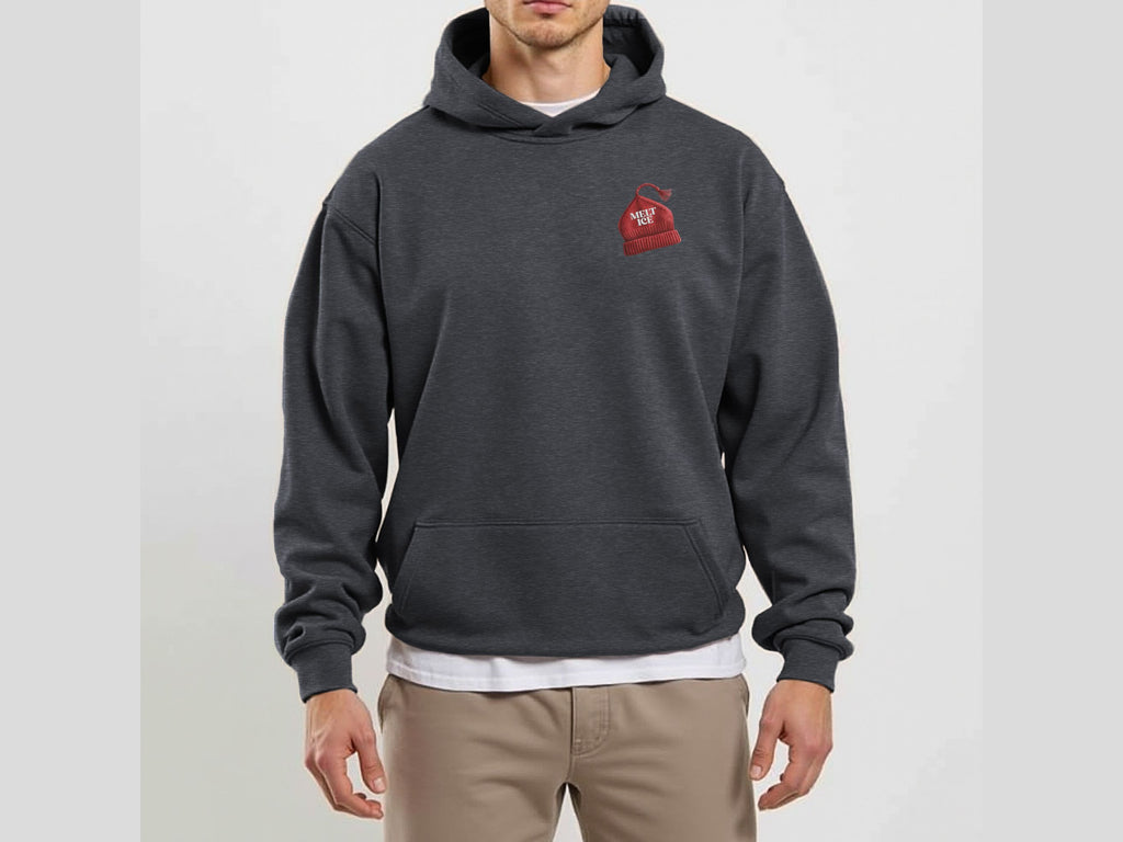 Melt Ice Red Beanie Hoodie | Resistance Sweatshirt