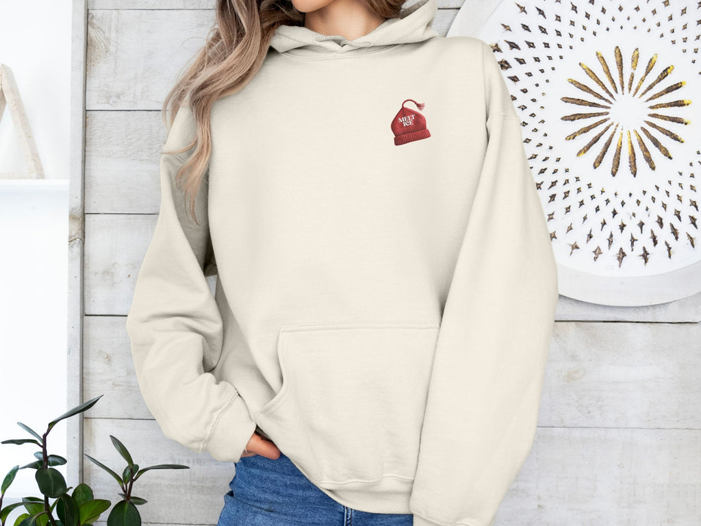 Melt Ice Red Beanie Hoodie | Resistance Sweatshirt