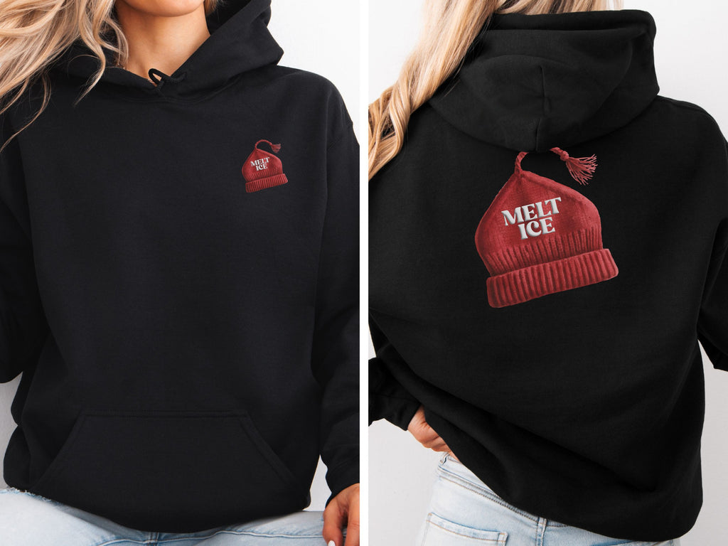 Melt Ice Red Beanie Hoodie | Resistance Sweatshirt