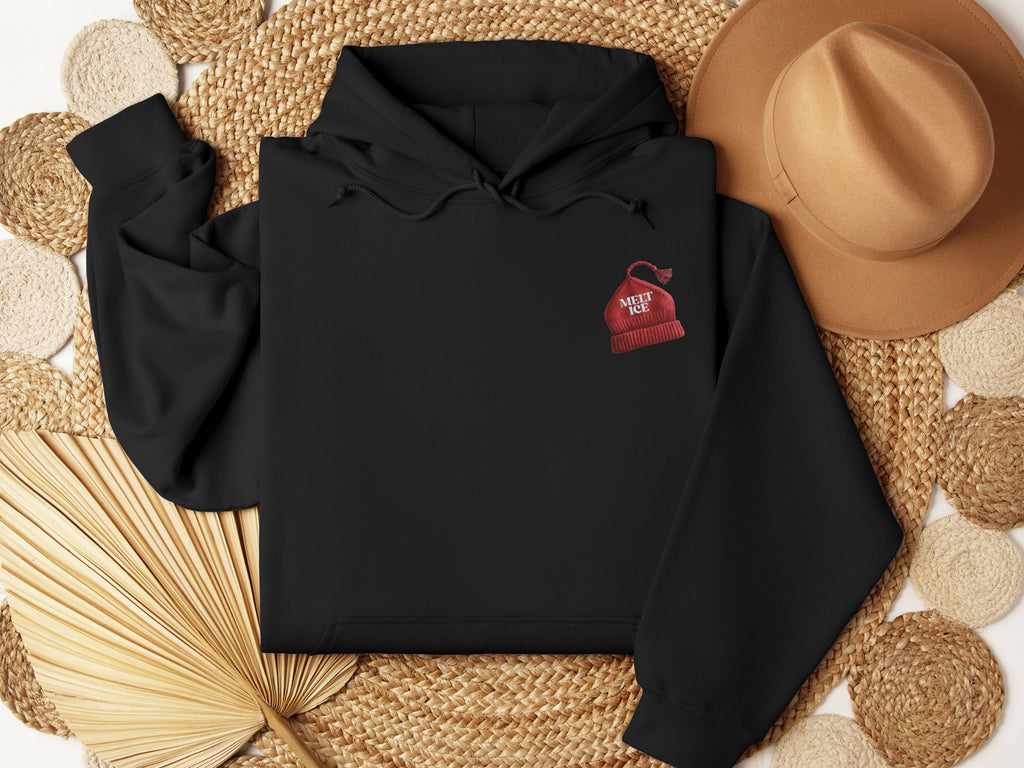 Melt Ice Red Beanie Hoodie | Resistance Sweatshirt