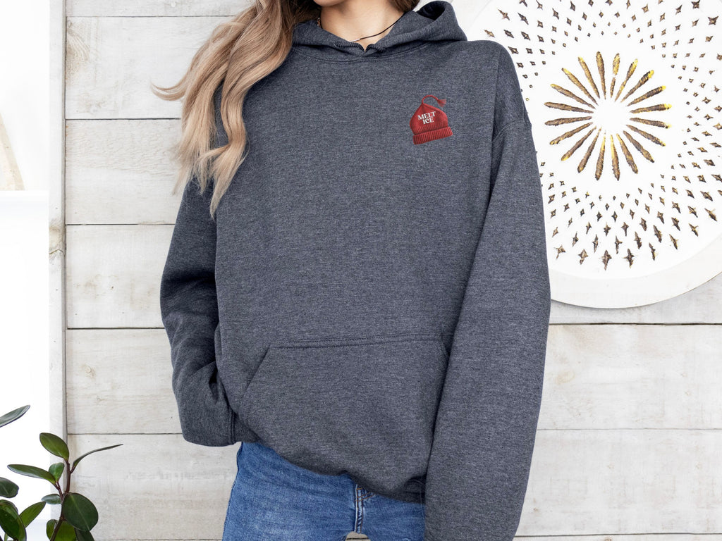 Melt Ice Red Beanie Hoodie | Resistance Sweatshirt