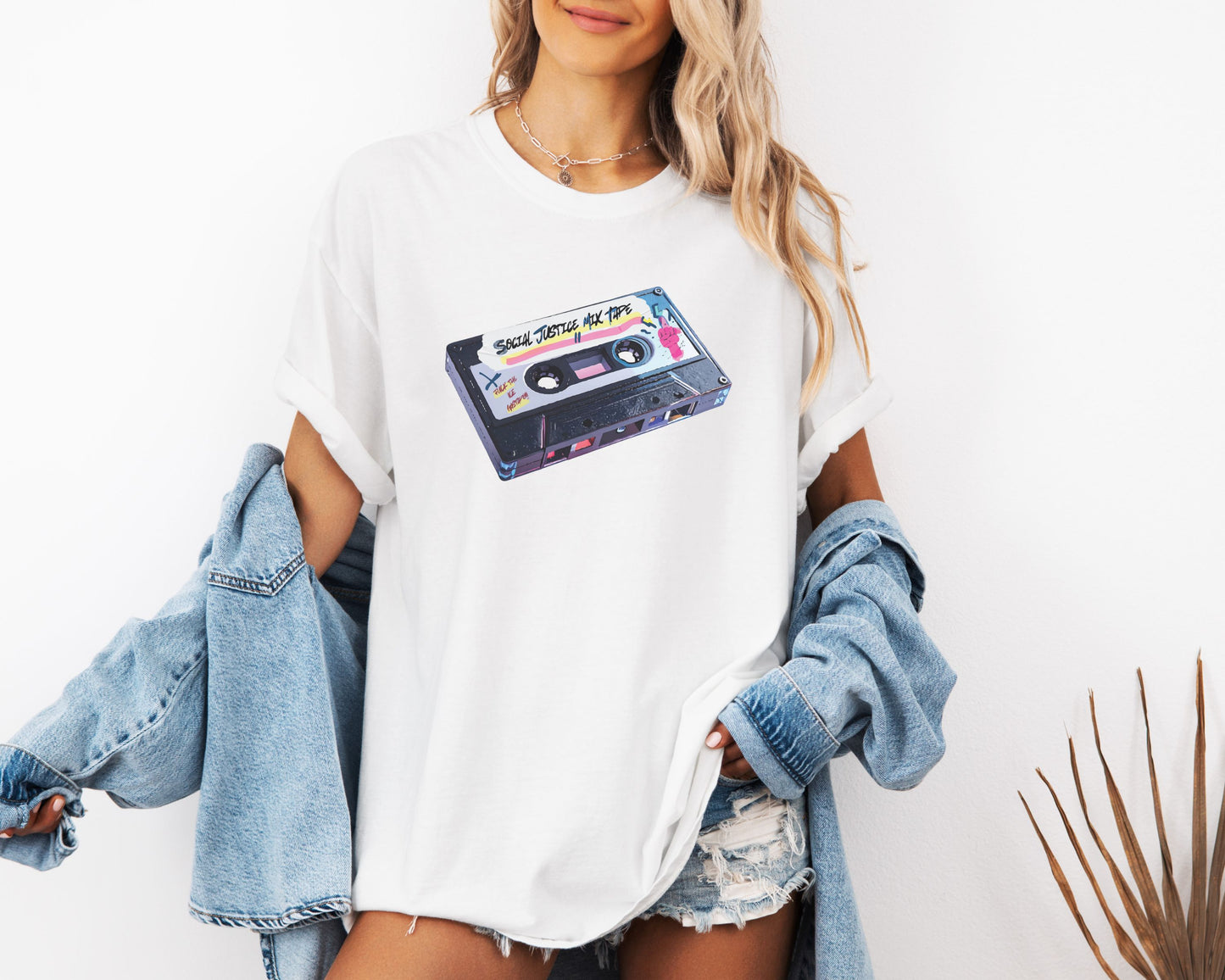 Retro Social Justice Mix Tape t-shirt | 80s Vintage Resistance Graphic