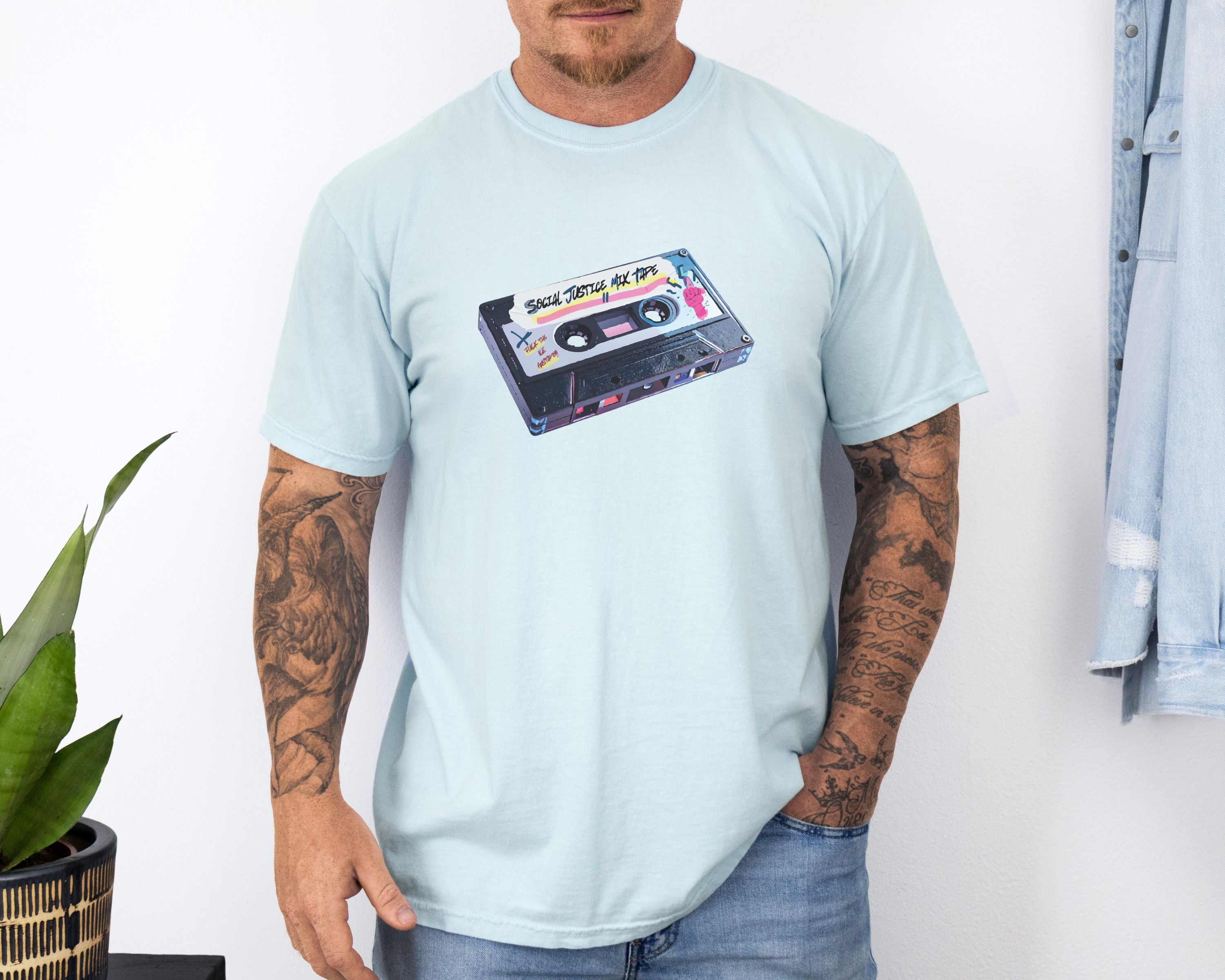 Retro Social Justice Mix Tape t-shirt | 80s Vintage Resistance Graphic