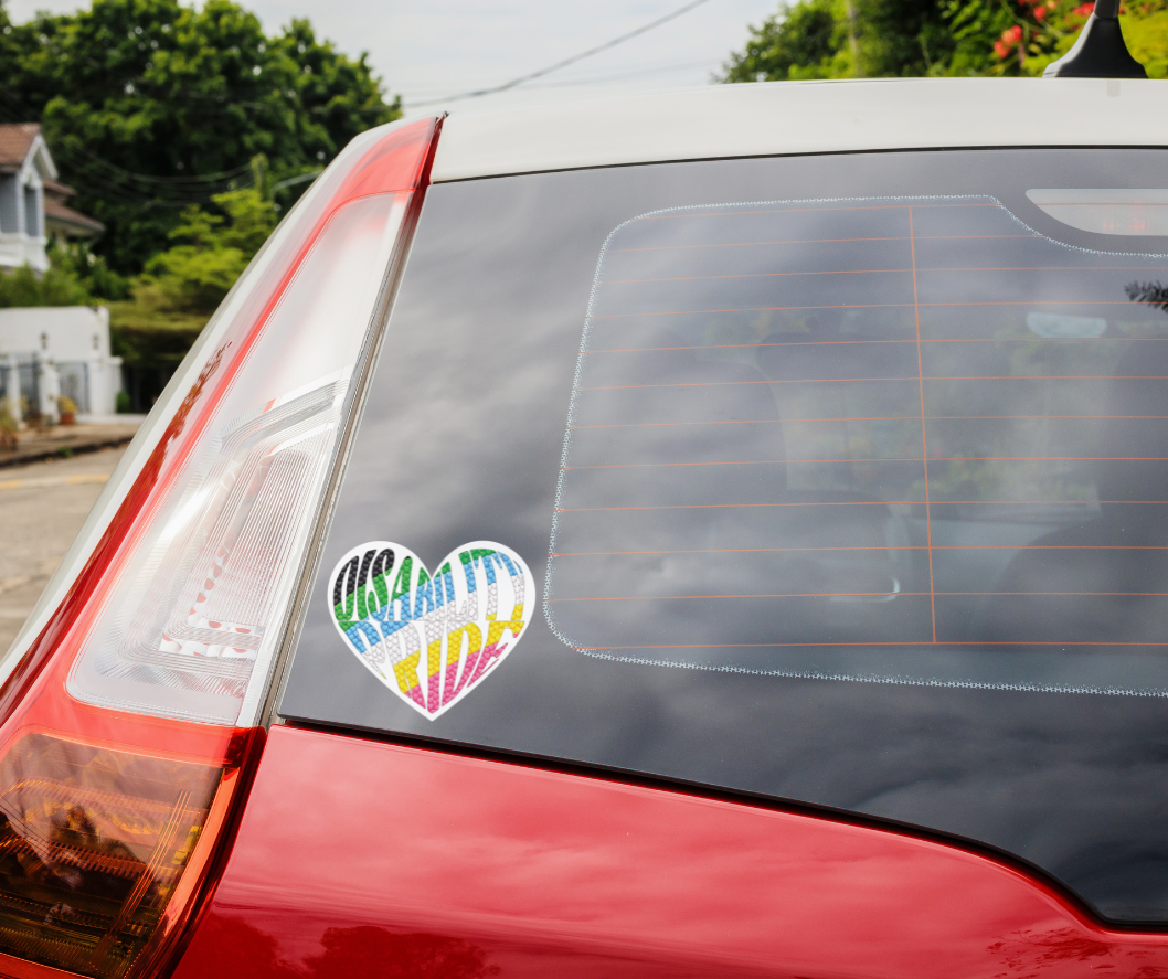 Disability Pride Heart Sticker | Kiss-Cut Vinyl Decal